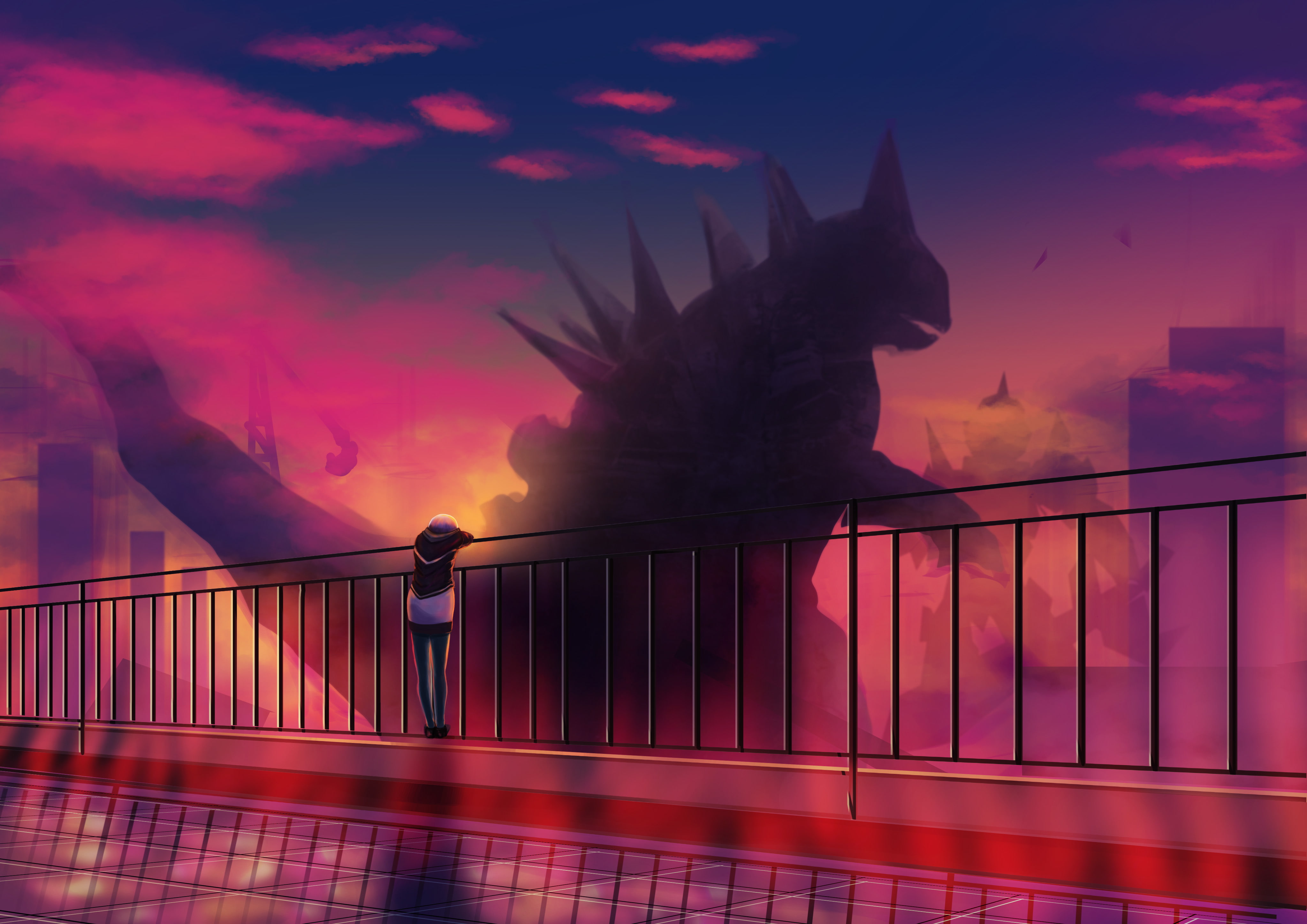 4K, SSSS.Gridman, Akane Shinjou, Anime, HD Wallpaper