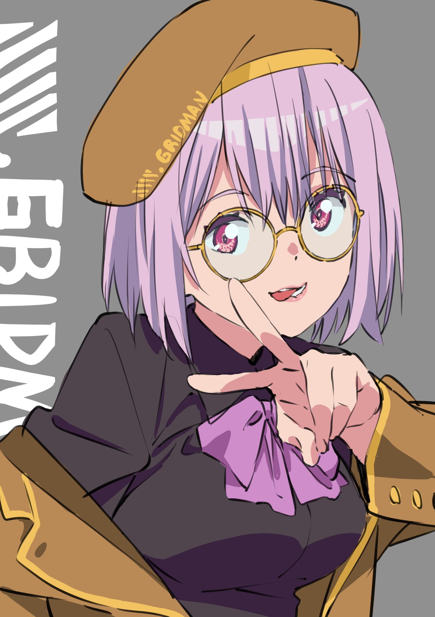 Shinjou Akane, 1080P, anime girls, anime, SSSS.GRIDMAN, Phone HD Wallpaper