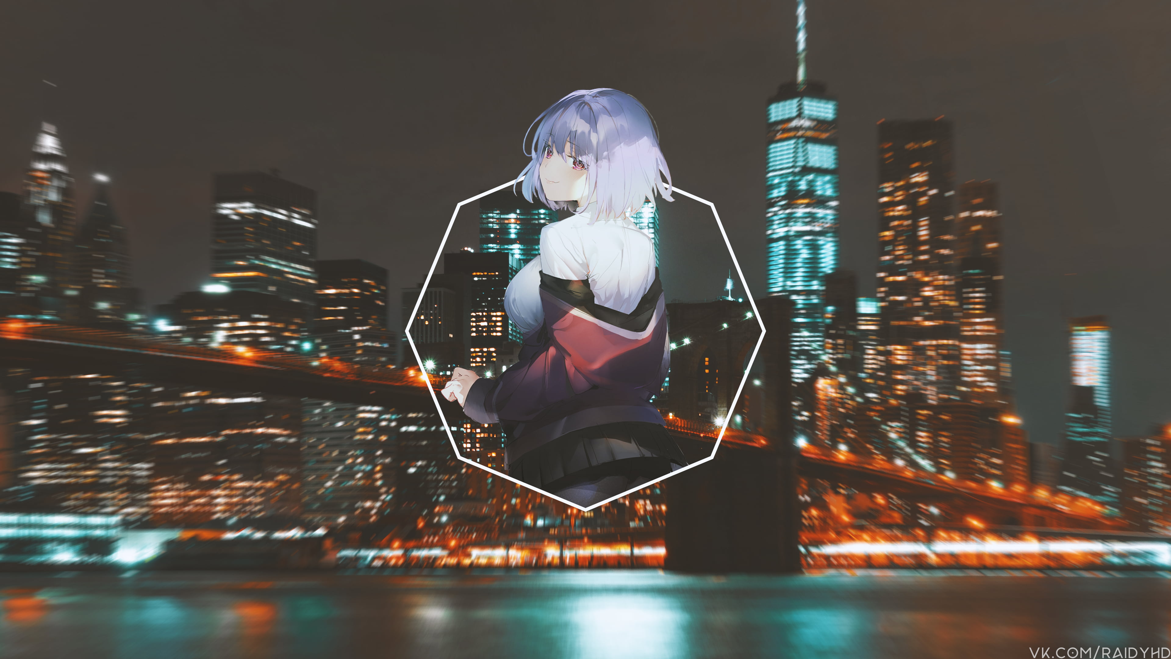Akane Shinjou, 4K, SSSS.GRIDMAN, anime, anime girls, picture-in-picture, HD Wallpaper