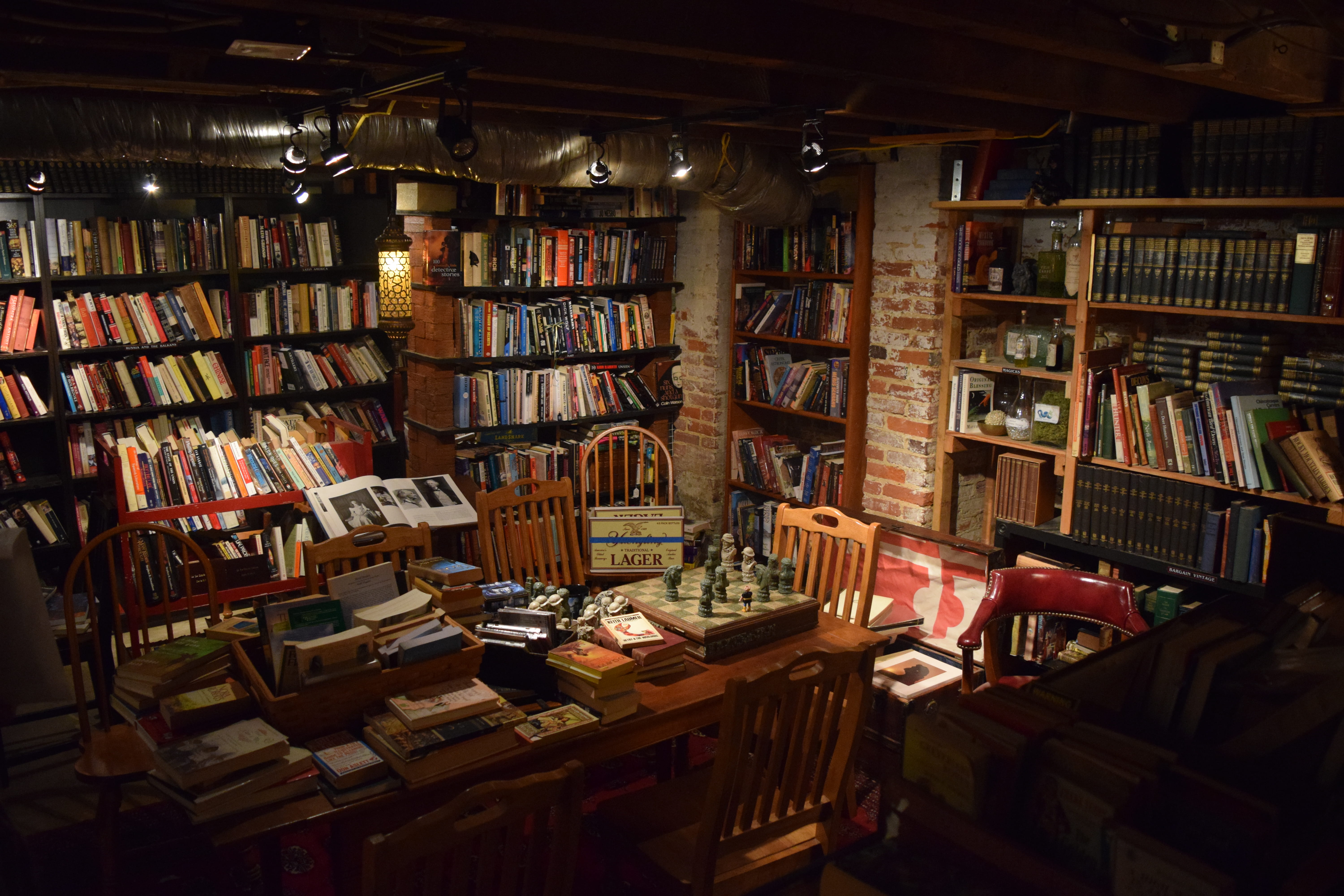 electric lamp, books, abundance, seat, shelf, table, arrangement, ceiling, antique, large group of objects, no people, bookshelf, library, order, choice, HD Wallpaper