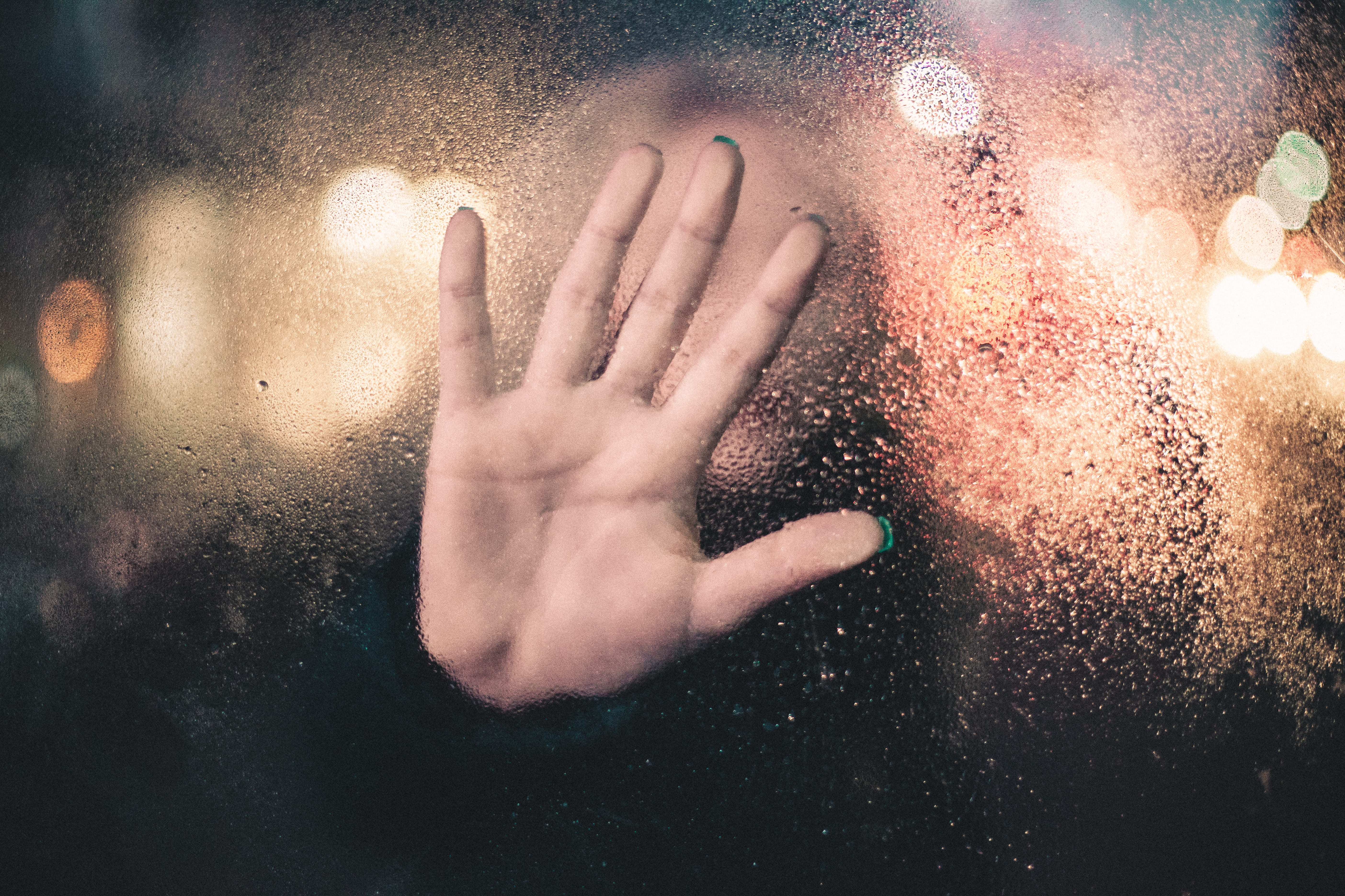 water, focus, transparent, clear, stop gesture, bokeh, rain, glass - material, drip, showing, person, finger, moist, thumb, body part, drop, photography, HD Wallpaper