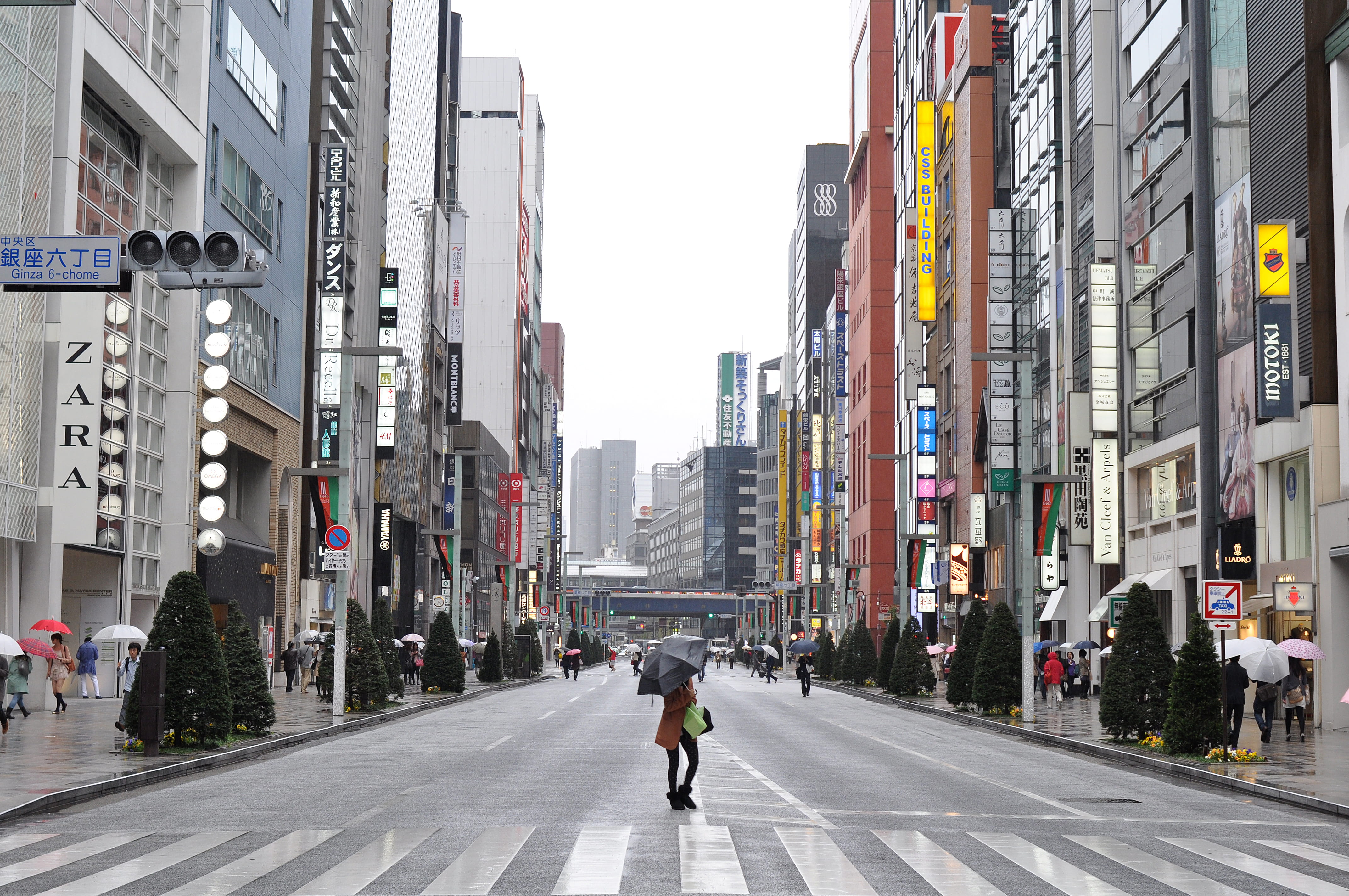 diminishing perspective, street, city street, men, the way forward, lifestyles, urban, direction, japan, umbrella, 4K, architecture, walking, building, HD Wallpaper