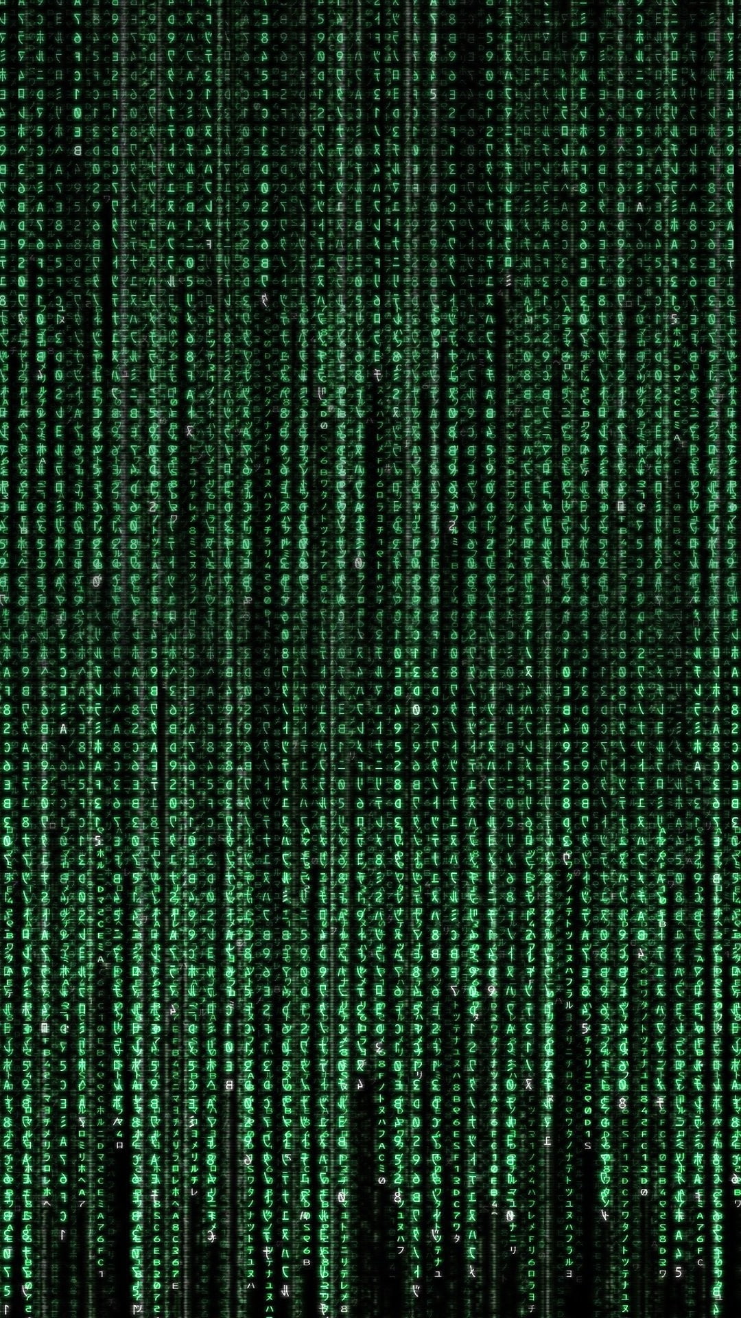 text, Falling, Portrait Display, cgi, black background, The Matrix, Chinese Characters, Green, 1080P, digital art, Phone HD Wallpaper