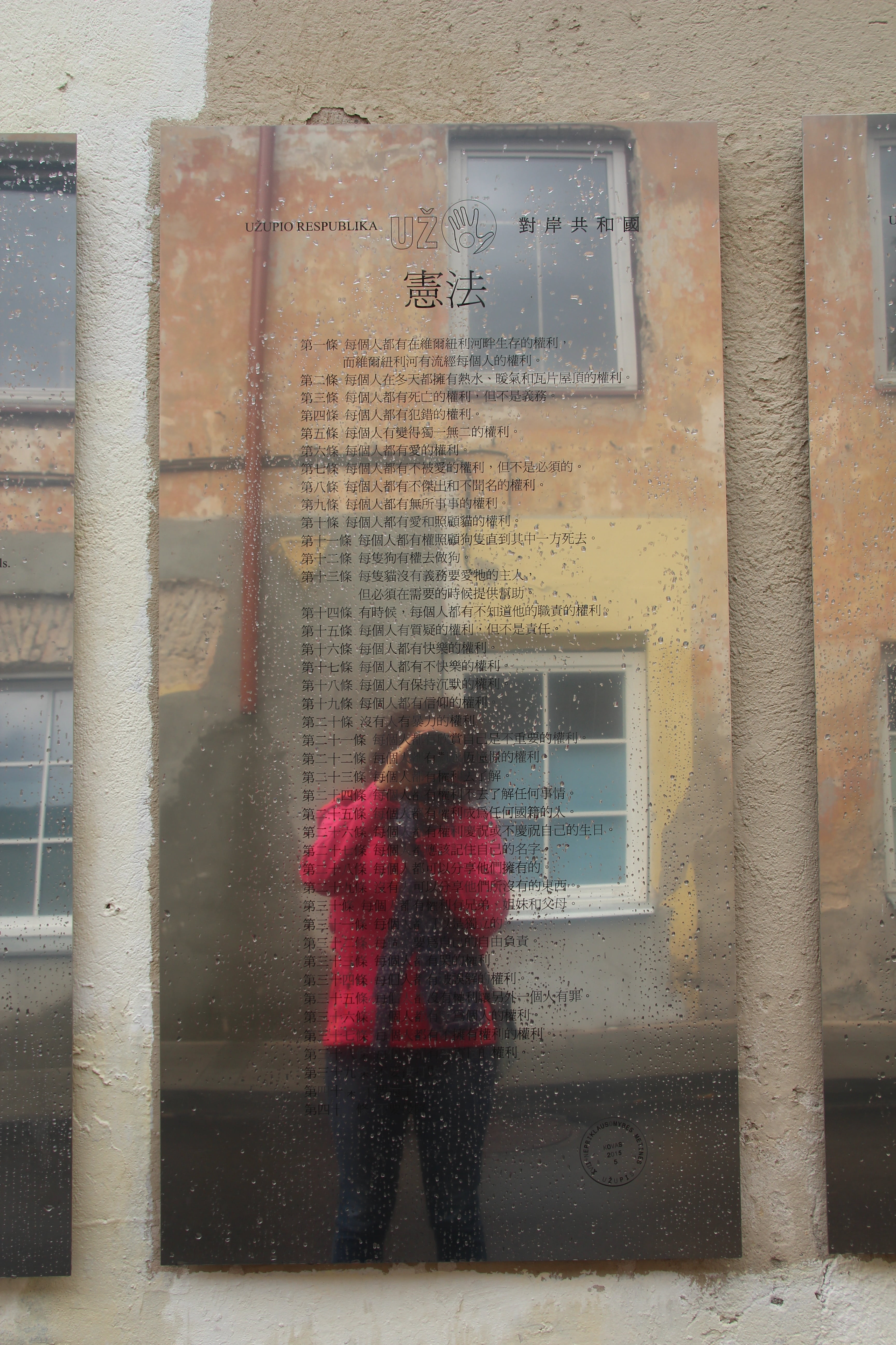 brick, day, reflection, casual clothing, adult, rear view, photographer, glass - material, standing, outdoors, rain, built structure, city, characters, Phone HD Wallpaper