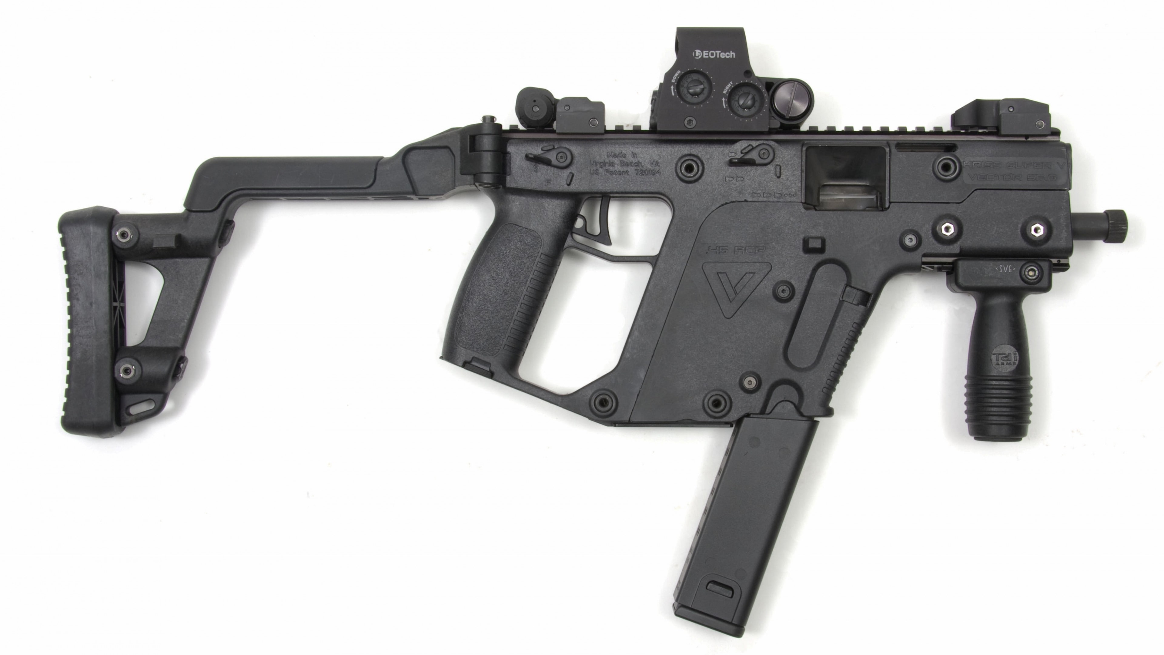 USA, rifle, KRISS Vector, 4K, submachine gun, black, HD Wallpaper