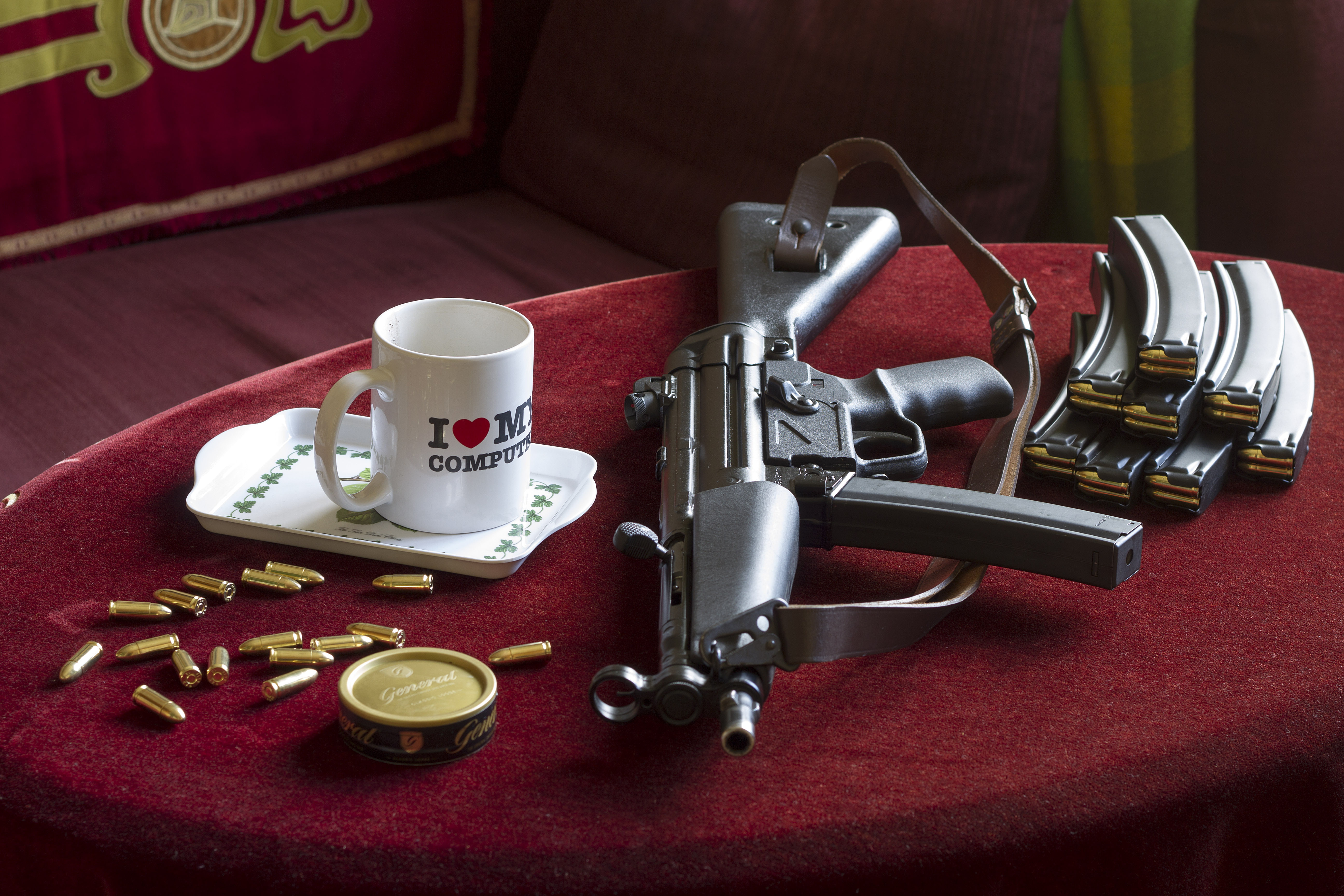 maschinenpistole, gun, weapon, nine millimeter, mp5, 5K, submachine, ammo, HD Wallpaper