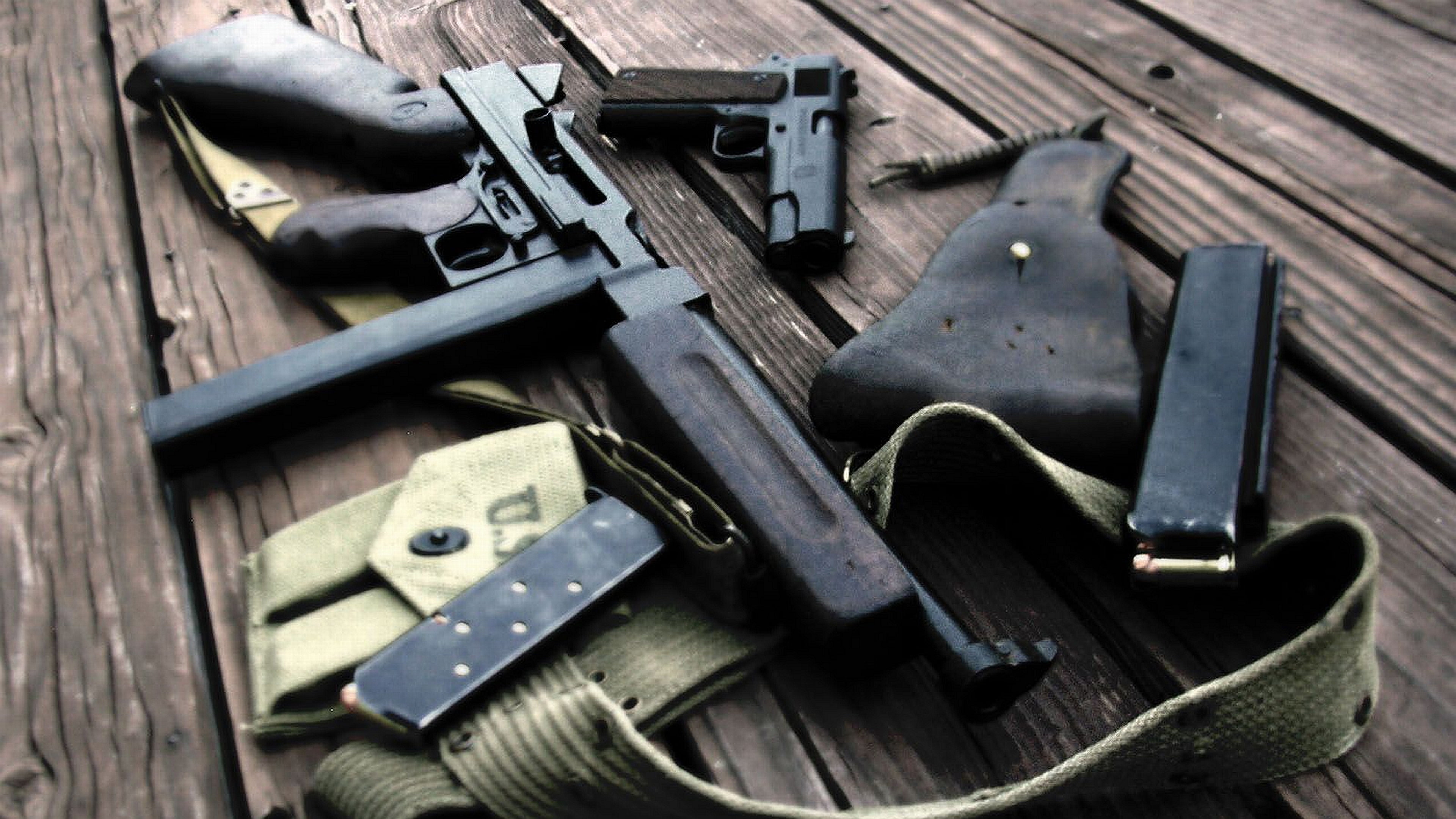 Submachine Gun, 4K, Weapons, HD Wallpaper
