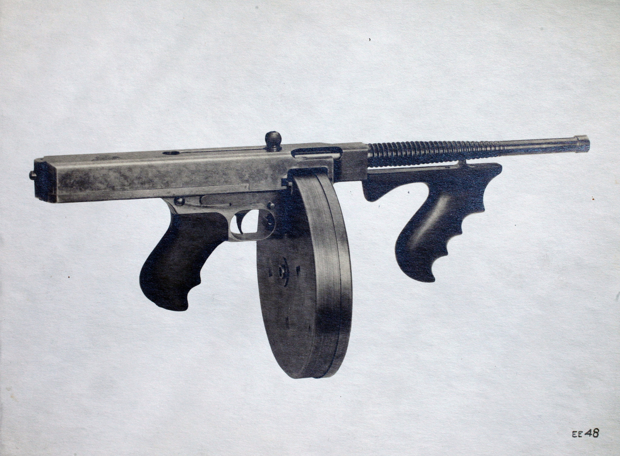 rifle, 1080P, submachine, gun, weapon, machine, thompson, military, HD Wallpaper