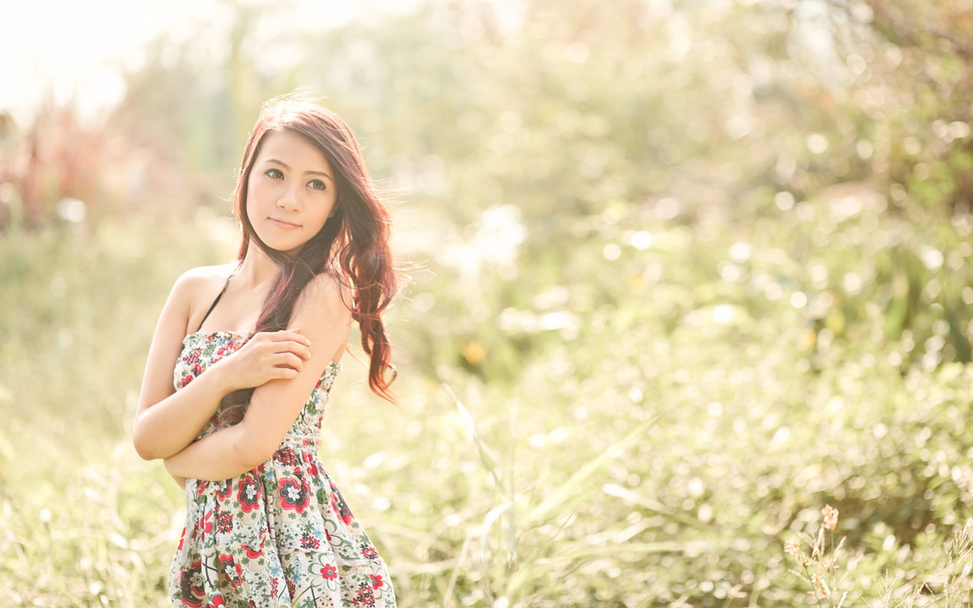 asians, nam, women, cure, 1080P, viet, depth, field, girl, HD Wallpaper
