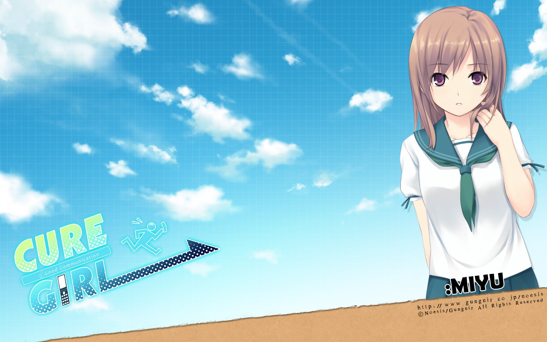 futuristic, nature, blue, sky, smiling, sign, business, child, cloud - sky, technology, one person, digital composite, childhood, females, adult, internet, HD Wallpaper