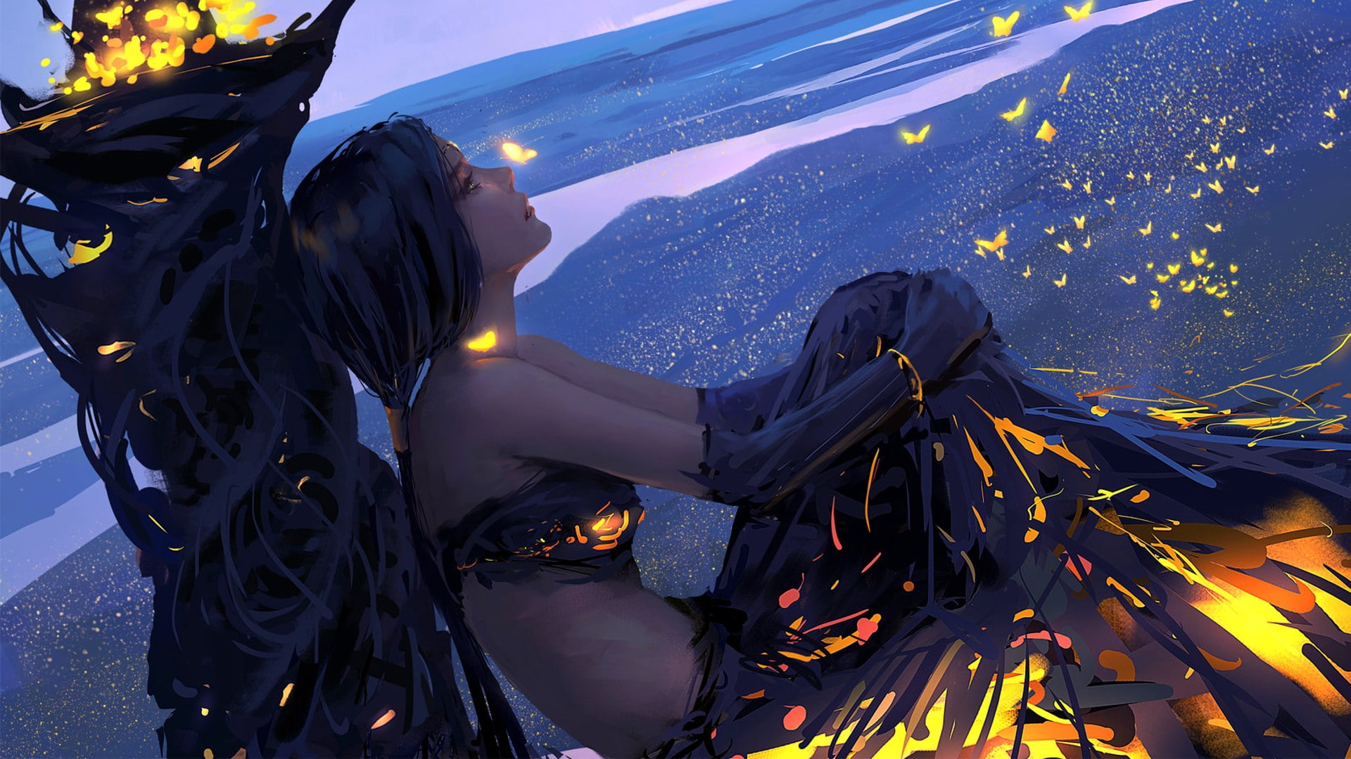 1080P, Cure Girl, Glowing, GostBlade, HD Wallpaper