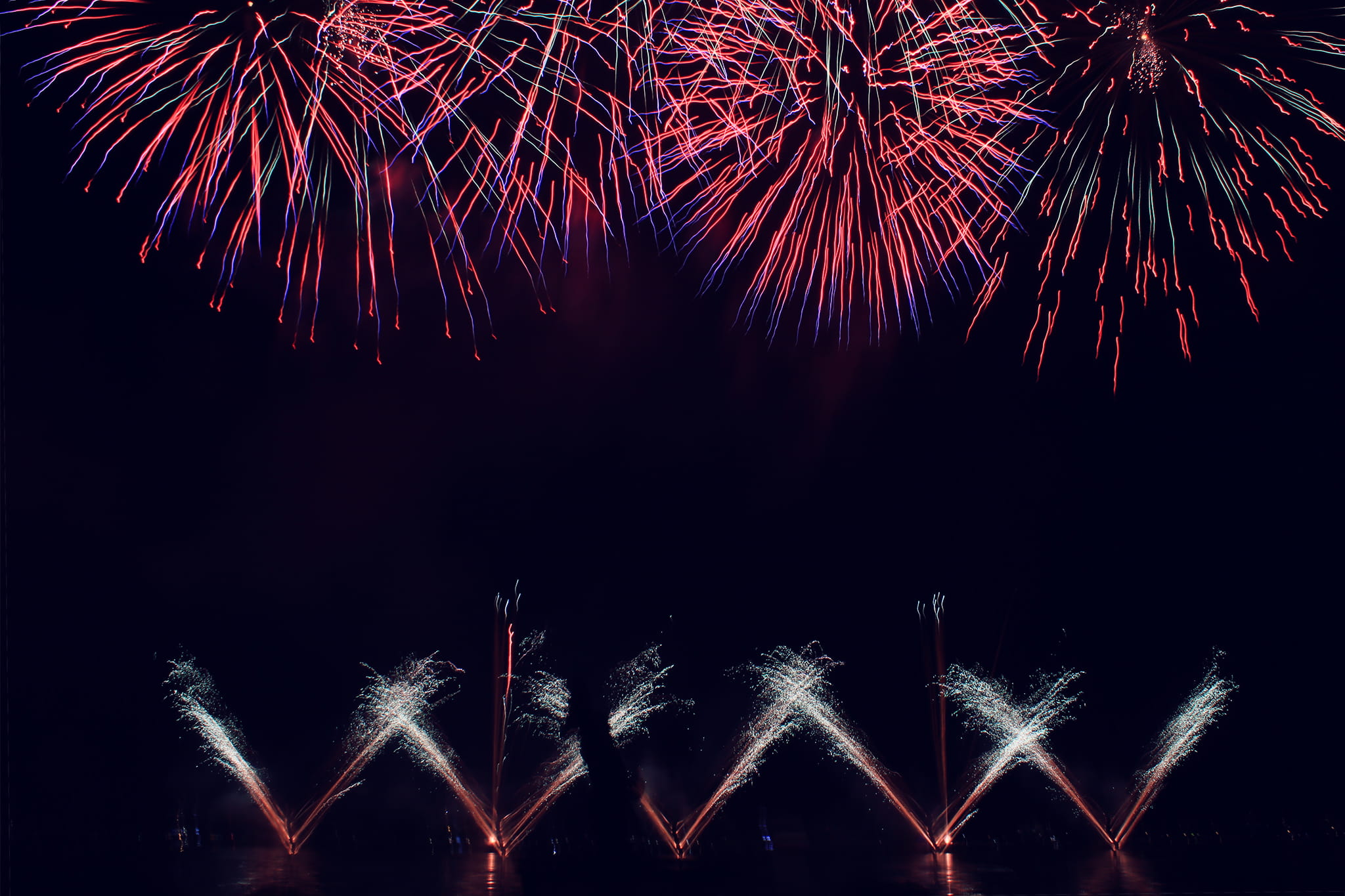 traditional Festival, glowing, nightime, red, illuminated, motion, long exposure, assorted, blurred motion, sky, exploding, 1080P, outdoors, firework - Man Made Object, HD Wallpaper