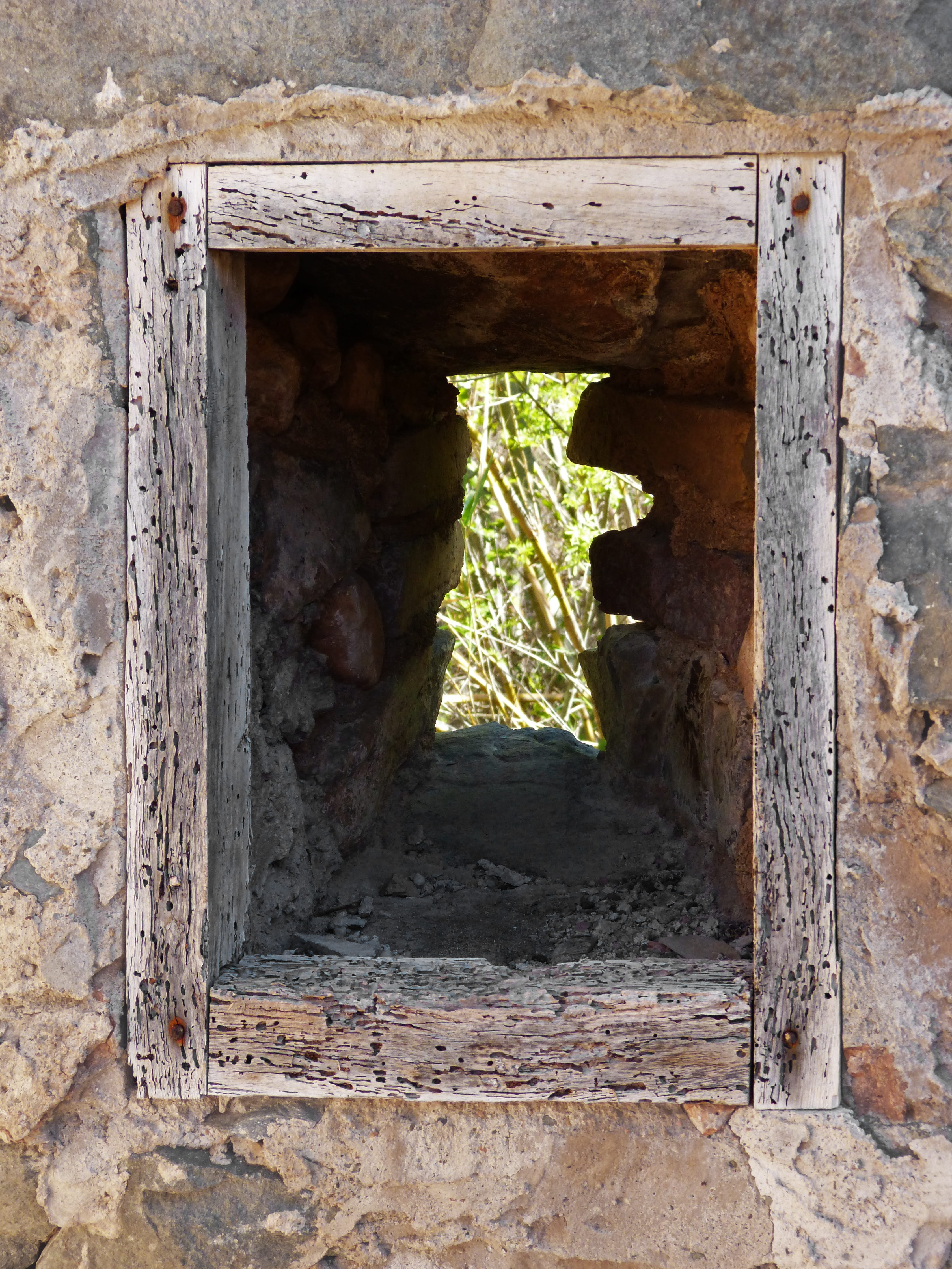 burglary, damaged, 4K, hole, destruction, history, day, open, building exterior, outdoors, Ruin, hope, wall, Little Window, window, plant, built structure, Phone HD Wallpaper