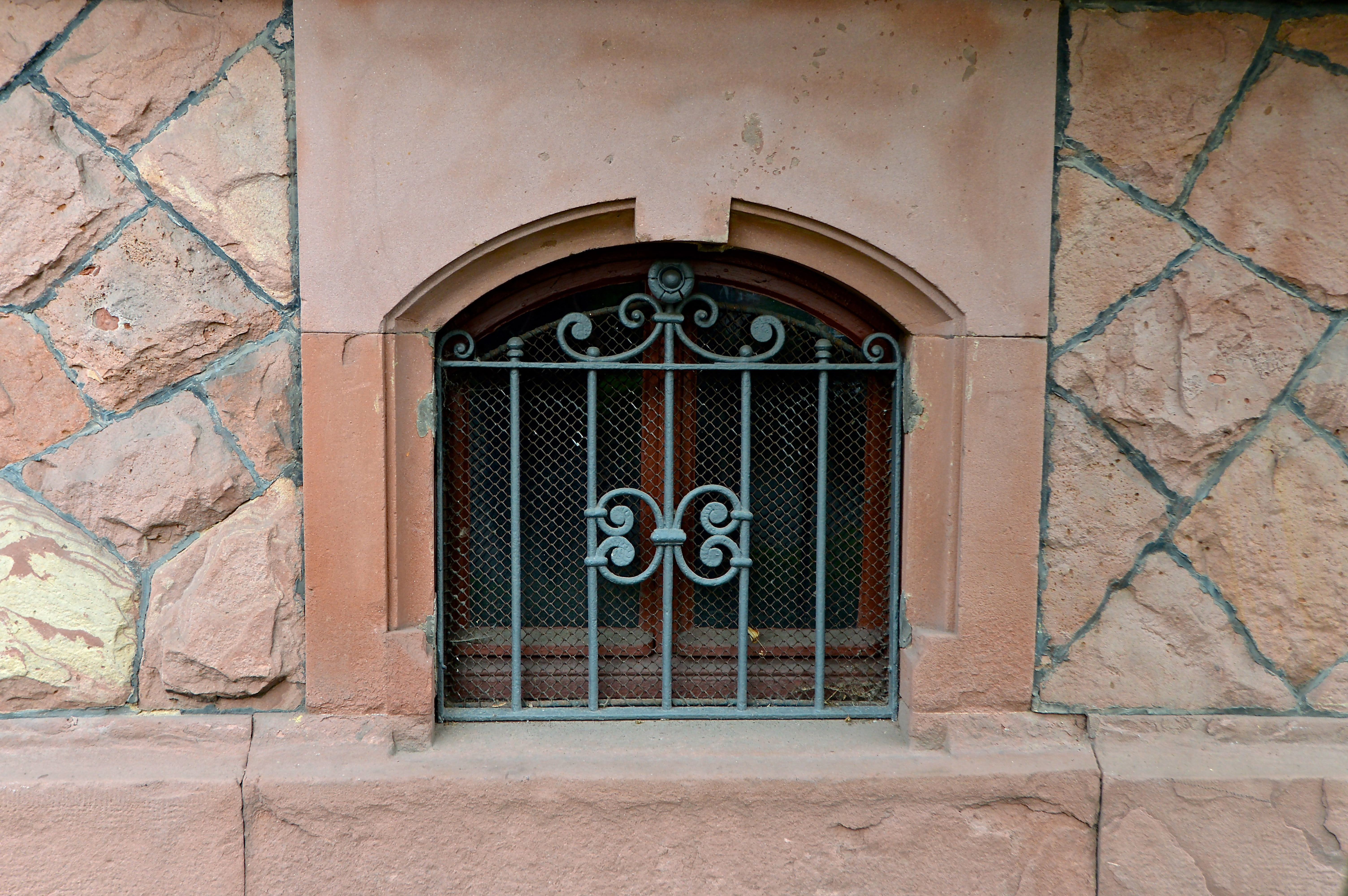 safety, protection, door, facade, sand stone, material collection, security, history, 5K, wrought iron, art nouveau, day, architecture, stone wall, window, HD Wallpaper