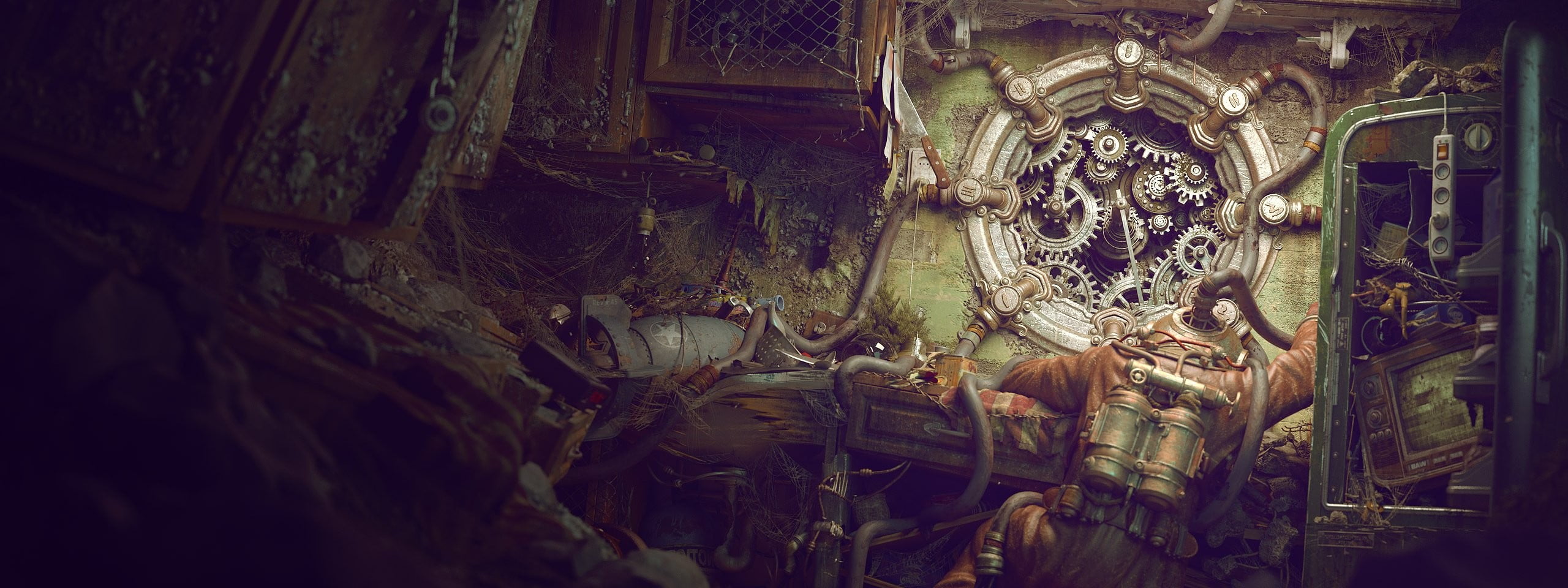 decoration, built structure, abandoned, entrance, art and craft, no people, day, ceiling, history, door, wood - material, indoors, architecture, creativity, HD Wallpaper