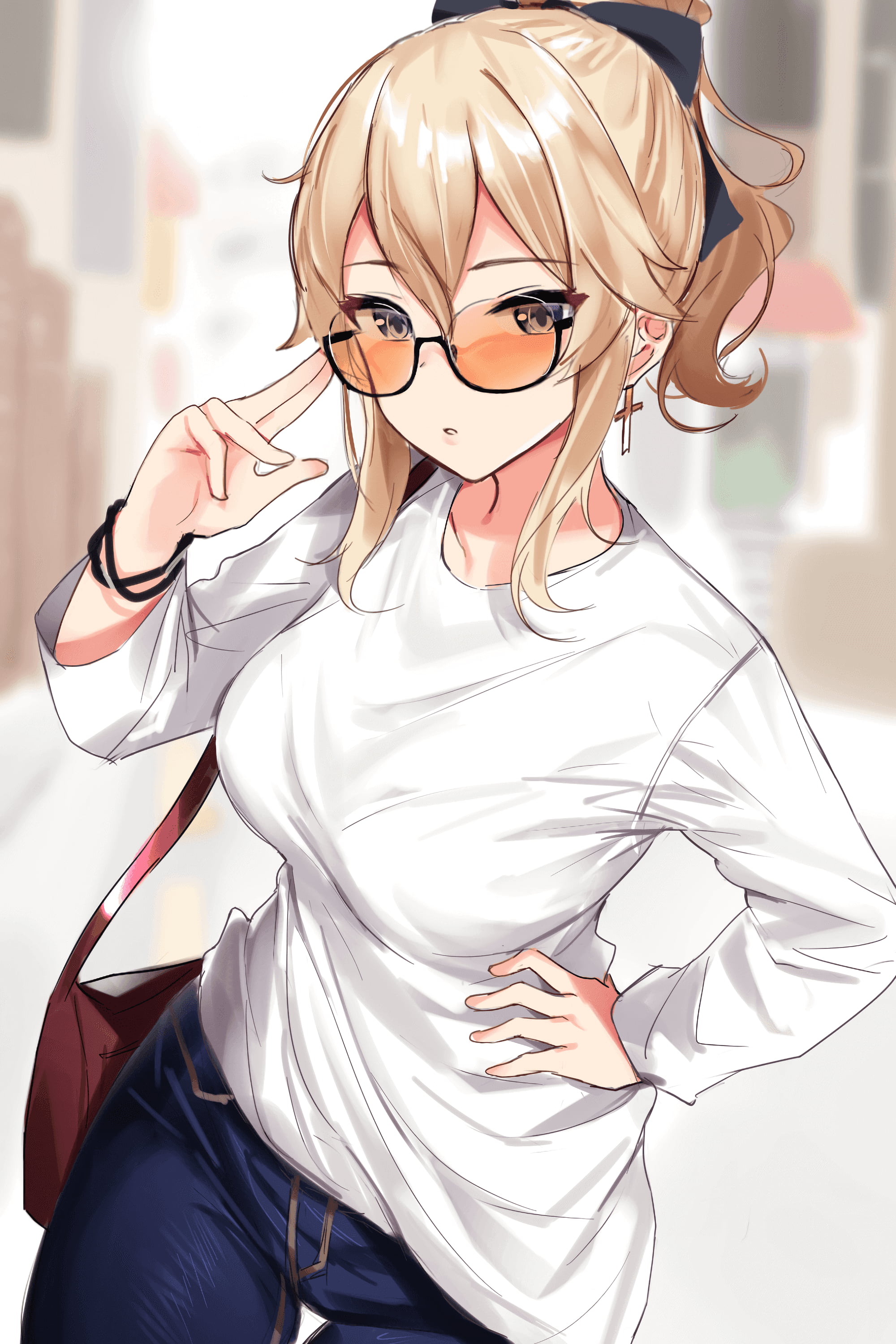 anime girls, 2K, Genshin Impact, Jean (Genshin Impact), Phone HD Wallpaper