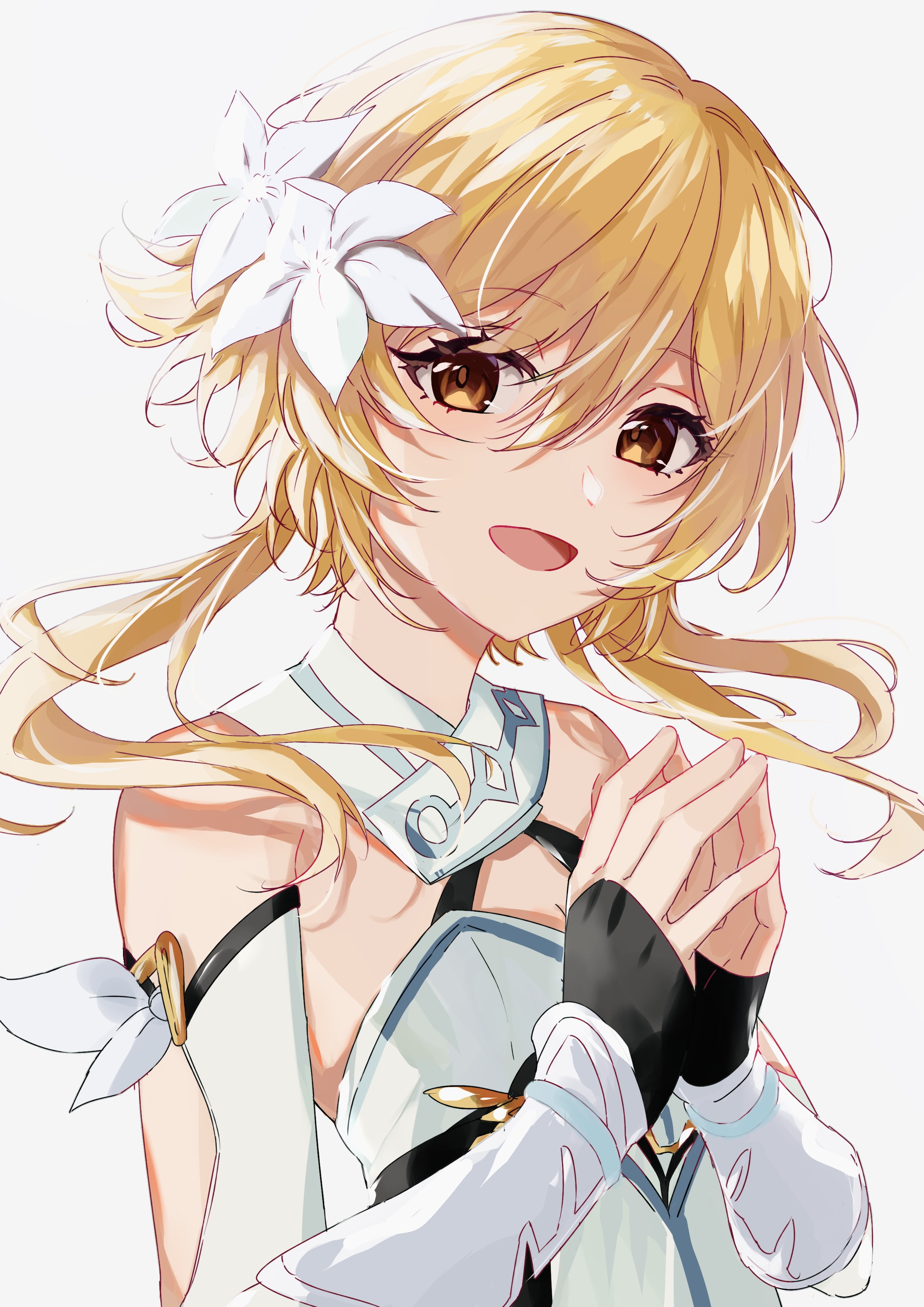 anime girls, Lumine (Genshin Impact), 2K, Genshin Impact, Phone HD Wallpaper