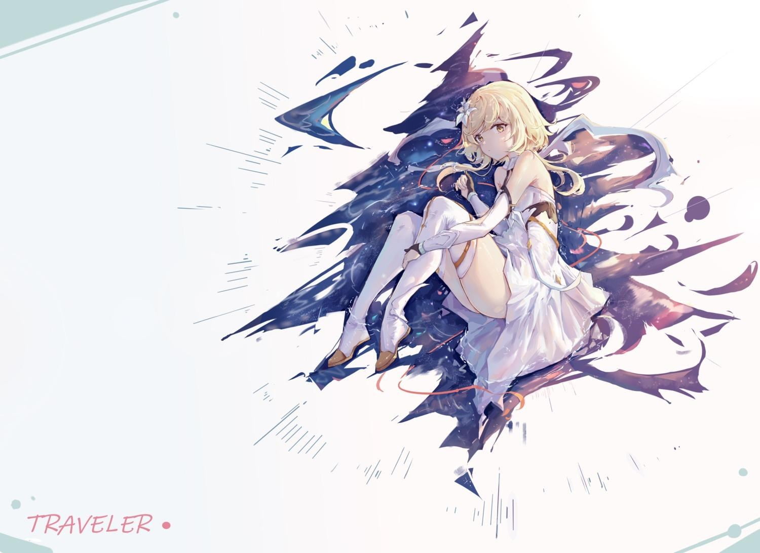 Lumine (Genshin Impact), anime girls, 720P, Genshin Impact, HD Wallpaper