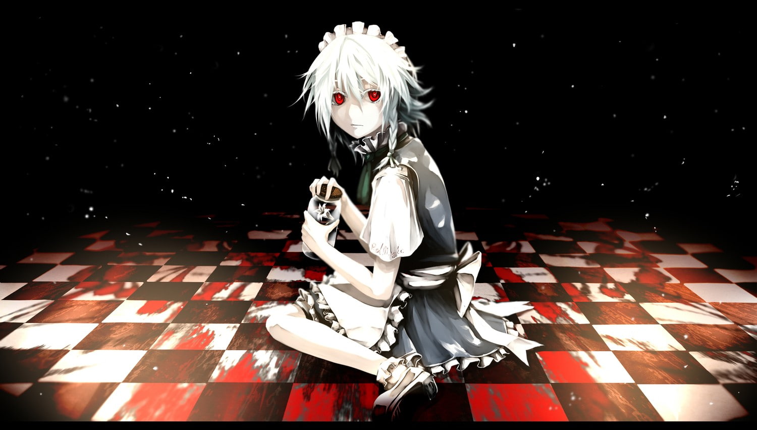 720P, lolita, Touhou, anime, Izayoi Sakuya, HD Wallpaper