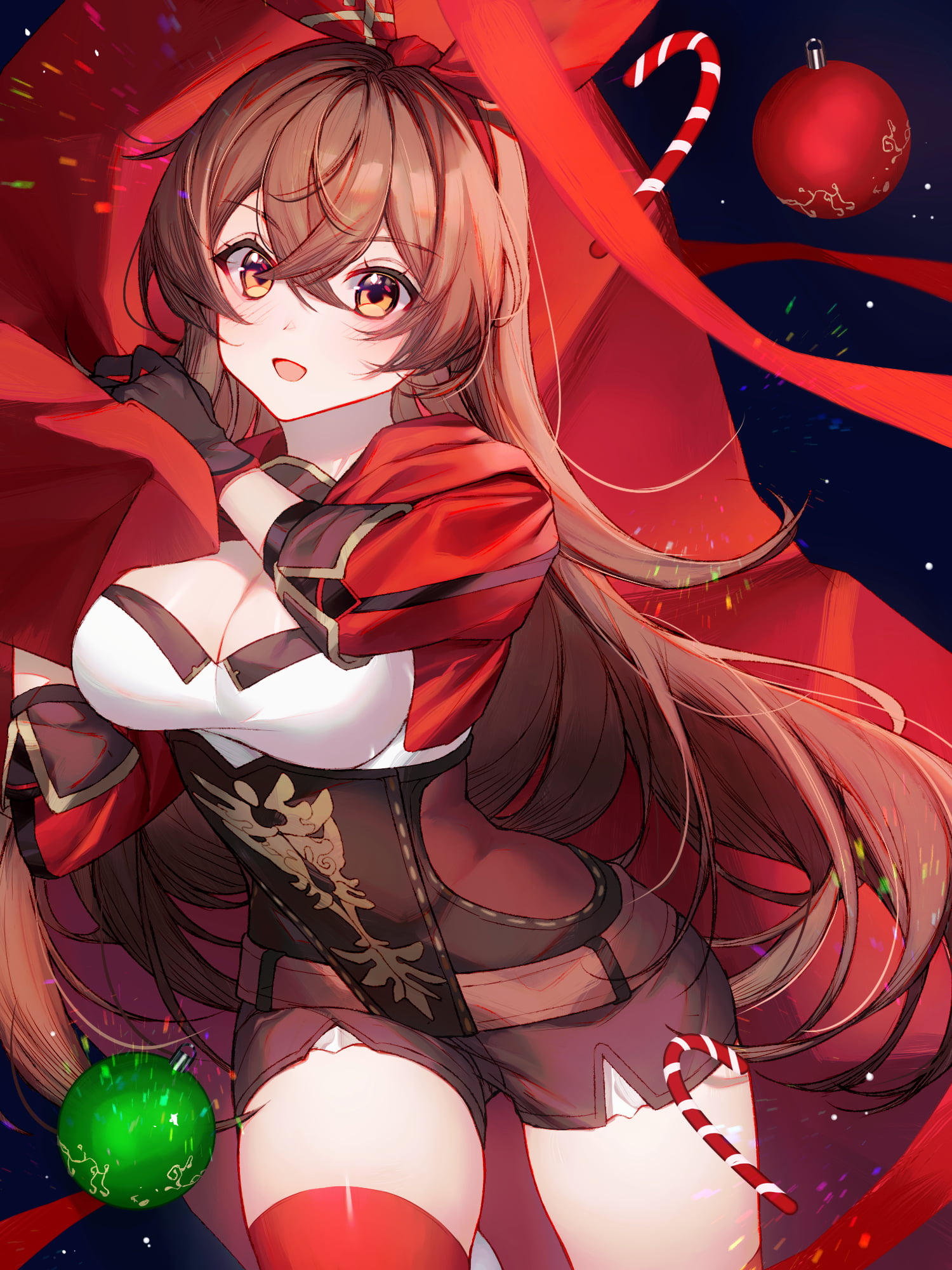 Genshin Impact, Tia (artist), anime girls, Amber (Genshin Impact), 1080P, Phone HD Wallpaper