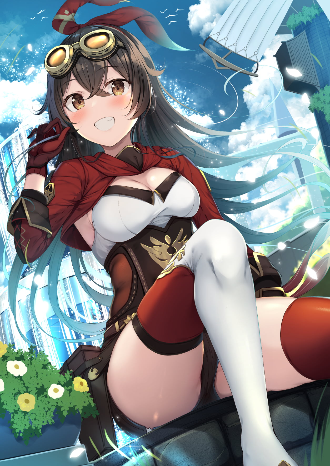 720P, amber, Genshin Impact, Phone HD Wallpaper