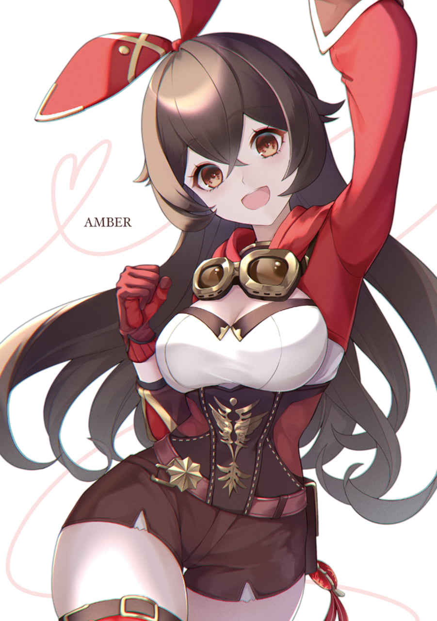 720P, Genshin Impact, Amber (Genshin Impact), anime girls, Phone HD Wallpaper