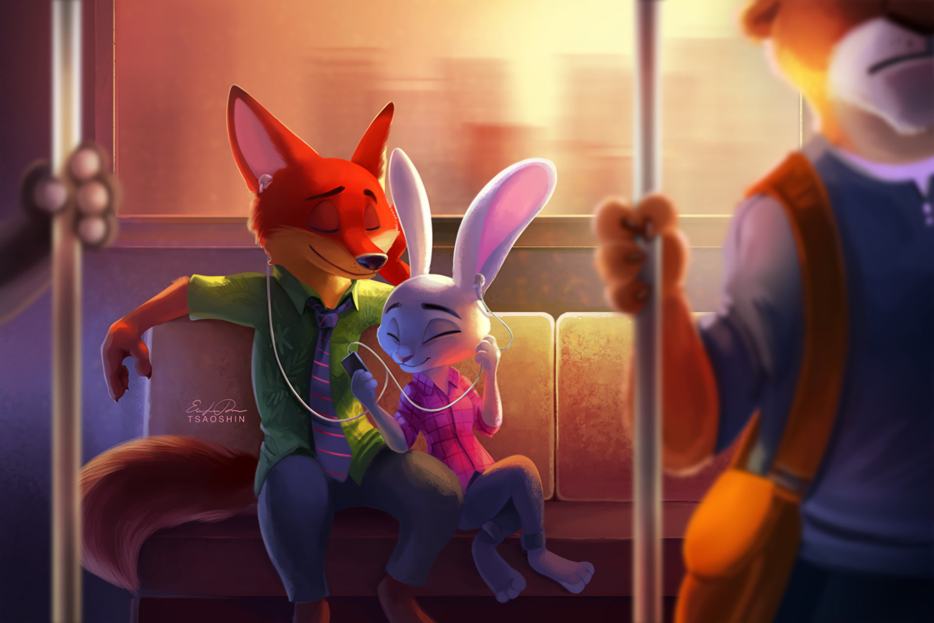 1080P, Judy Hopps, Nick Wilde, Zootopia, Movie, HD Wallpaper
