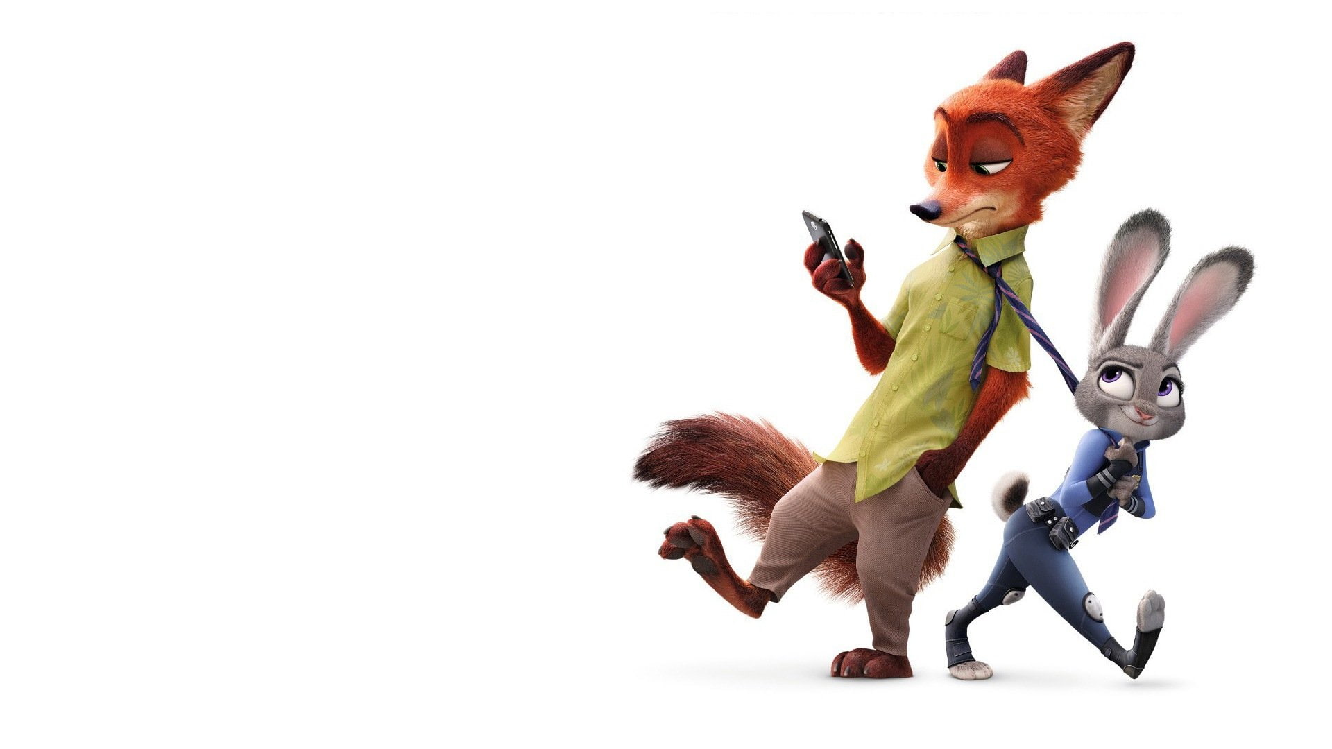 1080P, judy, nick, Movie, Judy Hopps, wilde, Nick Wilde, hopps, Zootopia, HD Wallpaper
