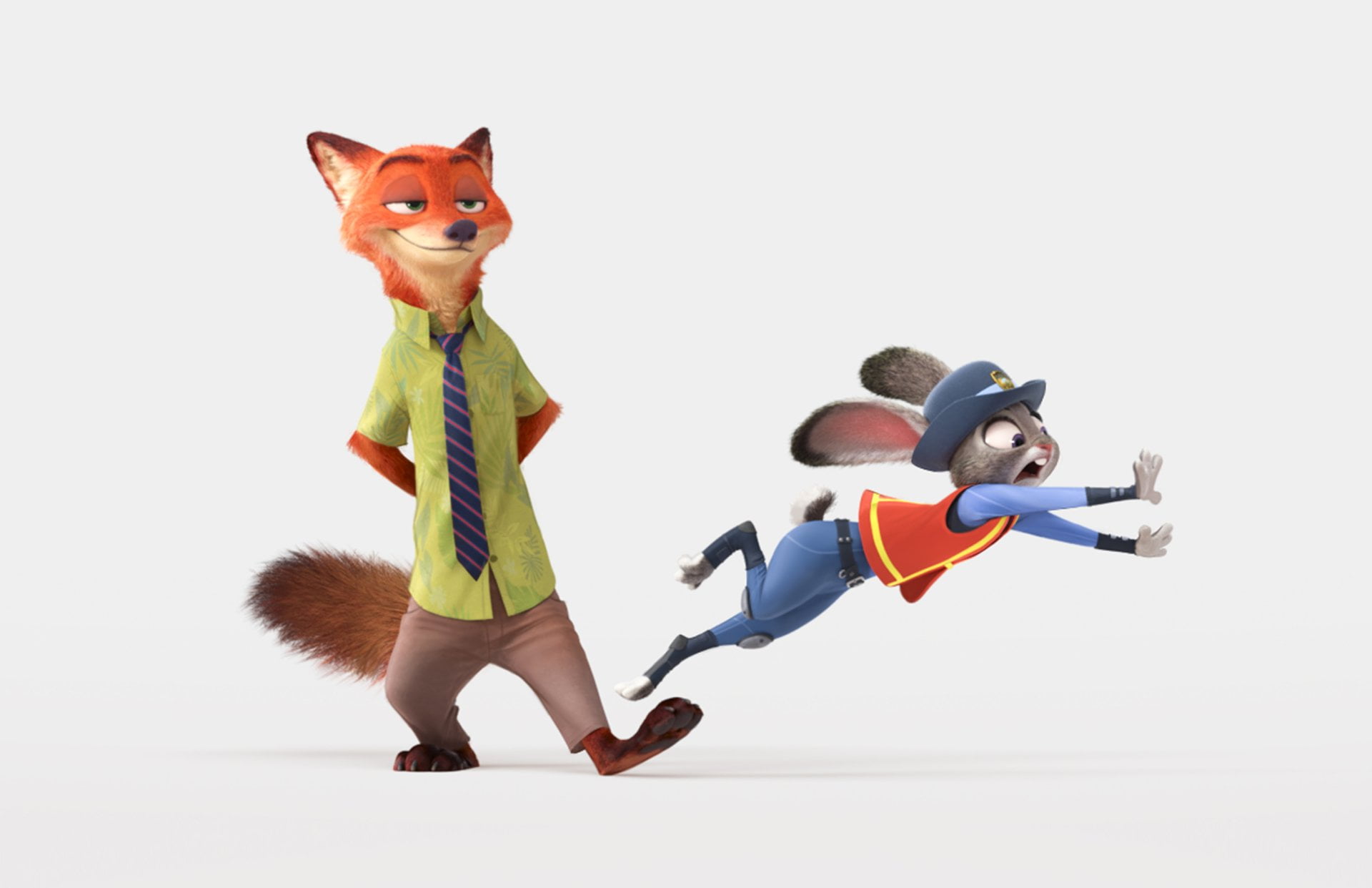 representation, fun, males, Judy Hopps, childhood, full length, togetherness, men, 1080P, people, Movie, mammal, Nick Wilde, indoors, studio shot, pets, HD Wallpaper