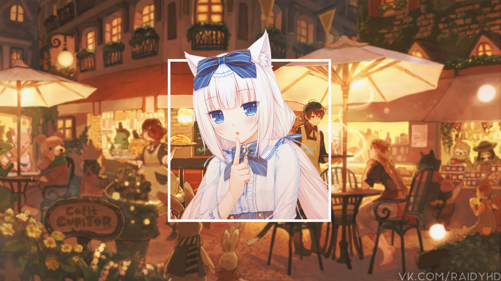 arts culture and entertainment, focus on foreground, disguise, real people, Vanilla (Neko Para), architecture, women, representation, illuminated, mask - disguise, HD Wallpaper