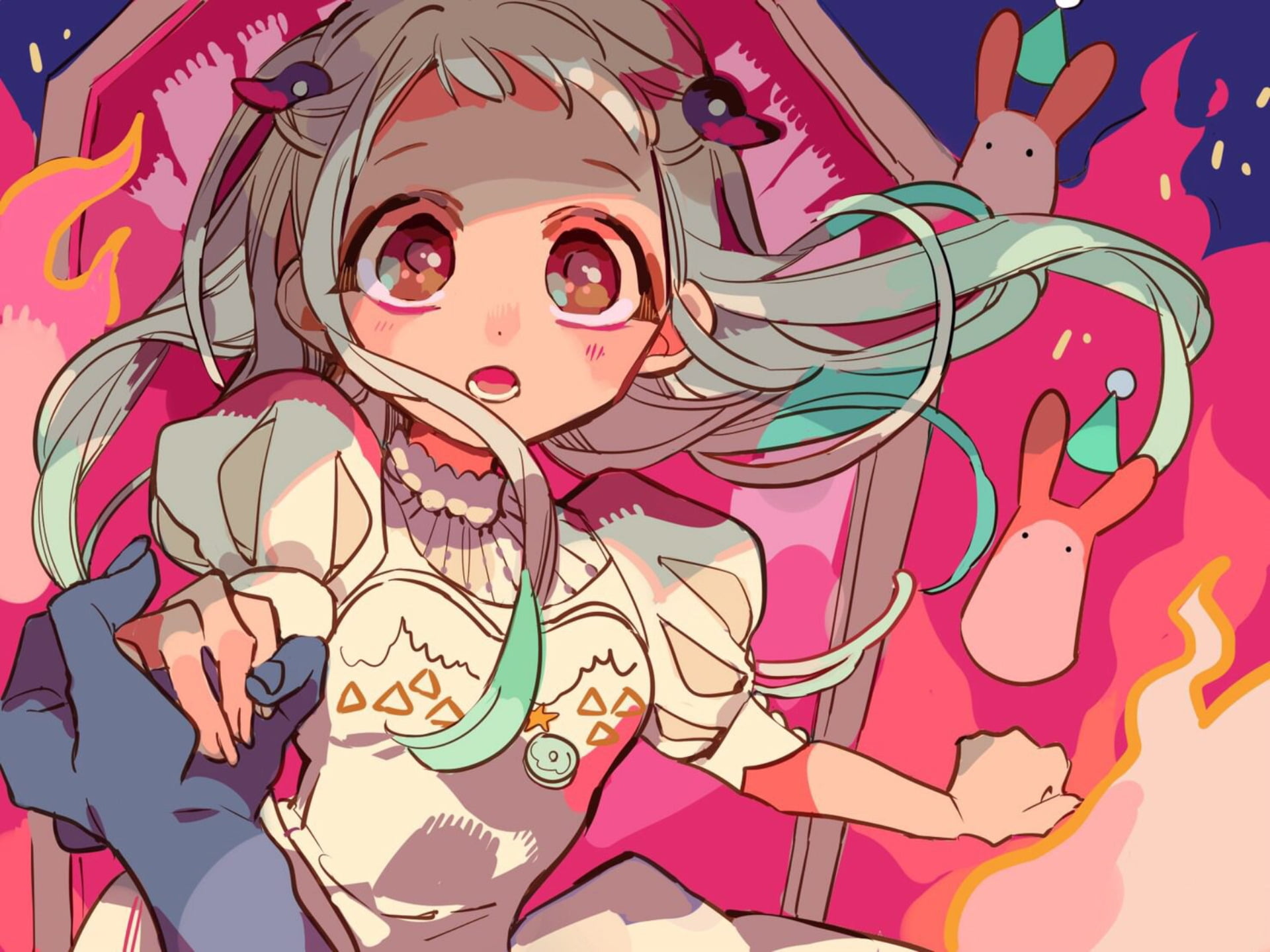 1080P, Jibaku Shounen Hanako-kun, Nene Yashiro, Anime, HD Wallpaper