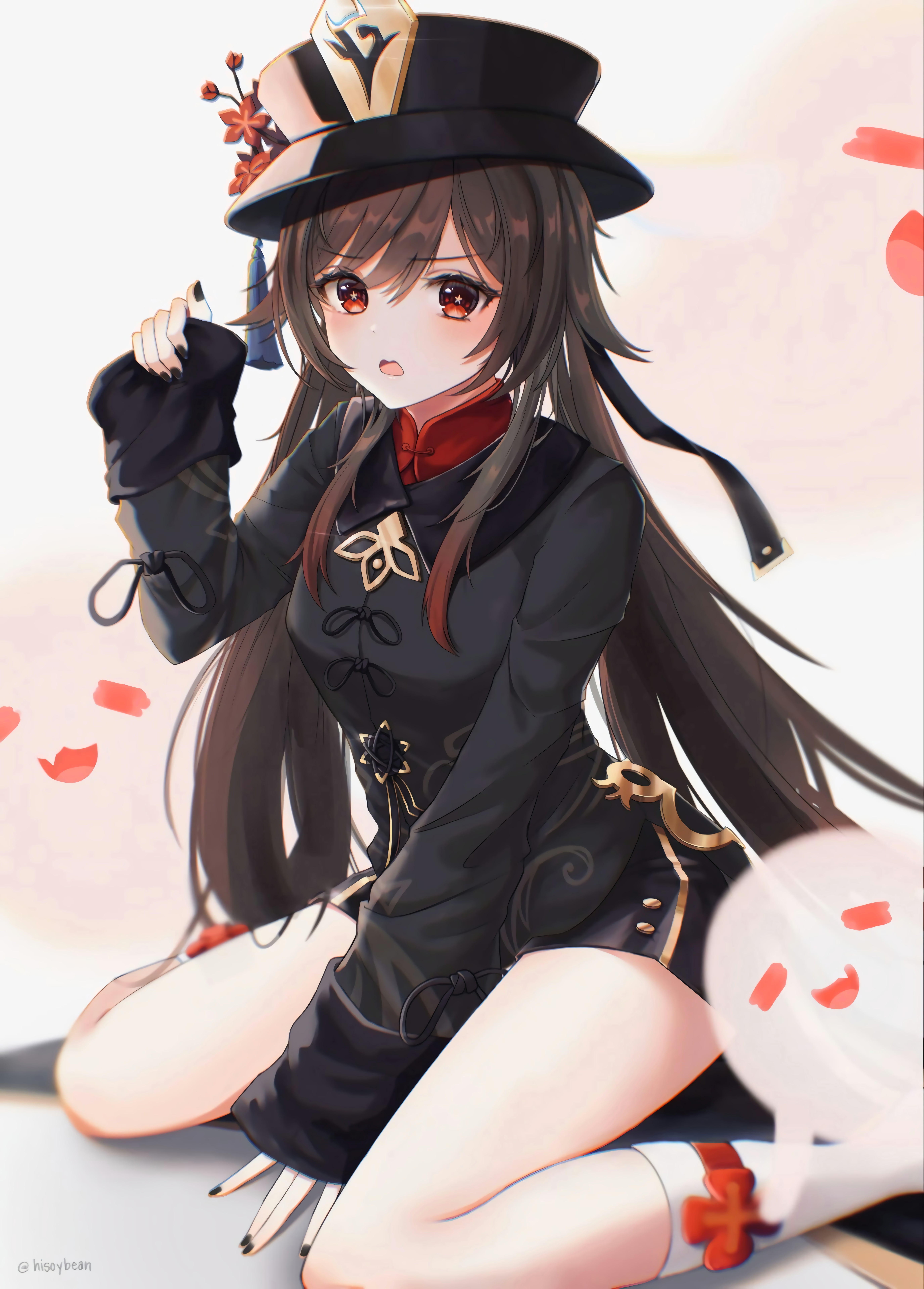8K, Genshin Impact, anime girls, Hutao(Genshin Impact), Phone HD Wallpaper