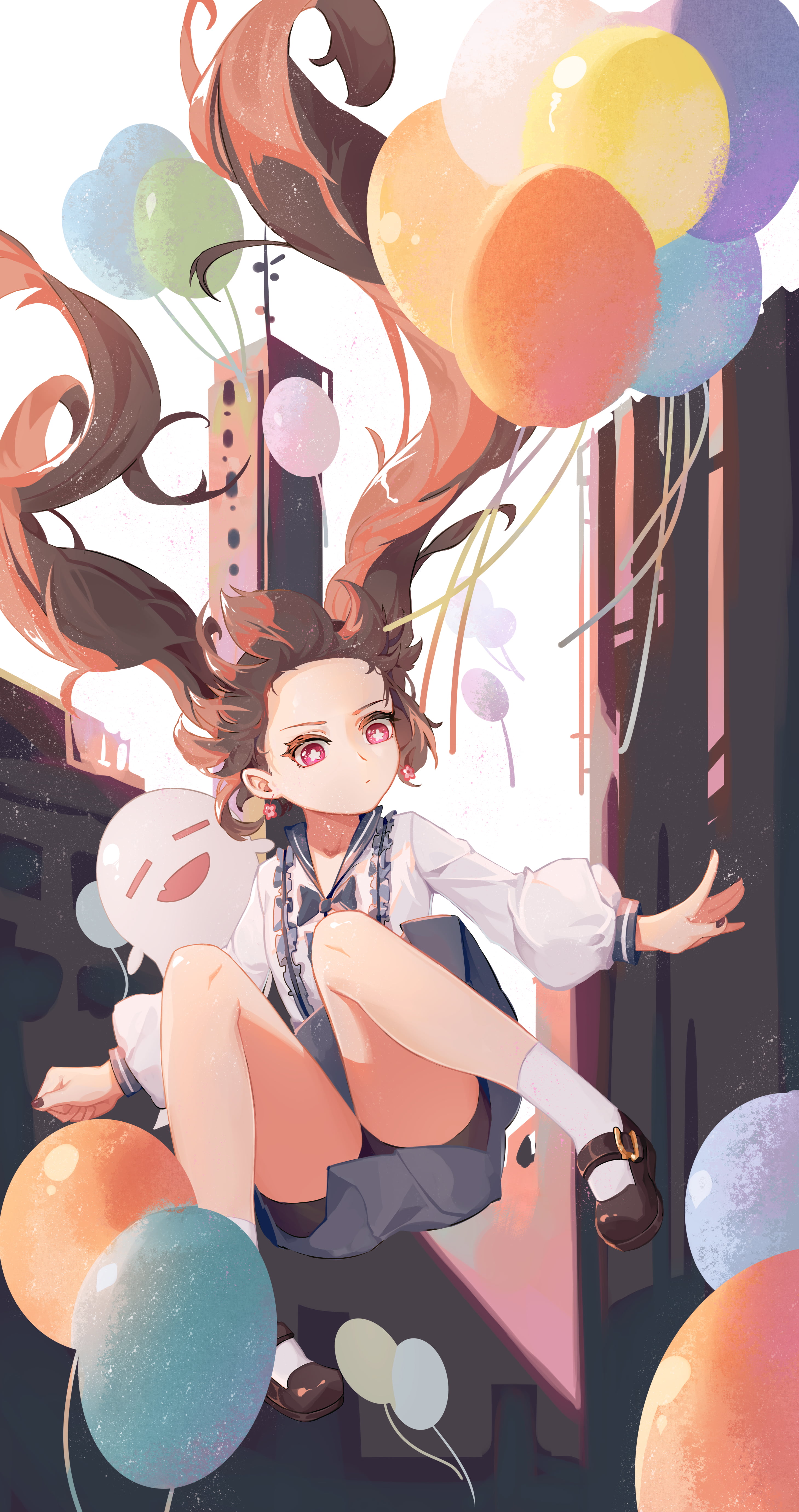 5K, anime girls, Hutao(Genshin Impact), Genshin Impact, Phone HD Wallpaper