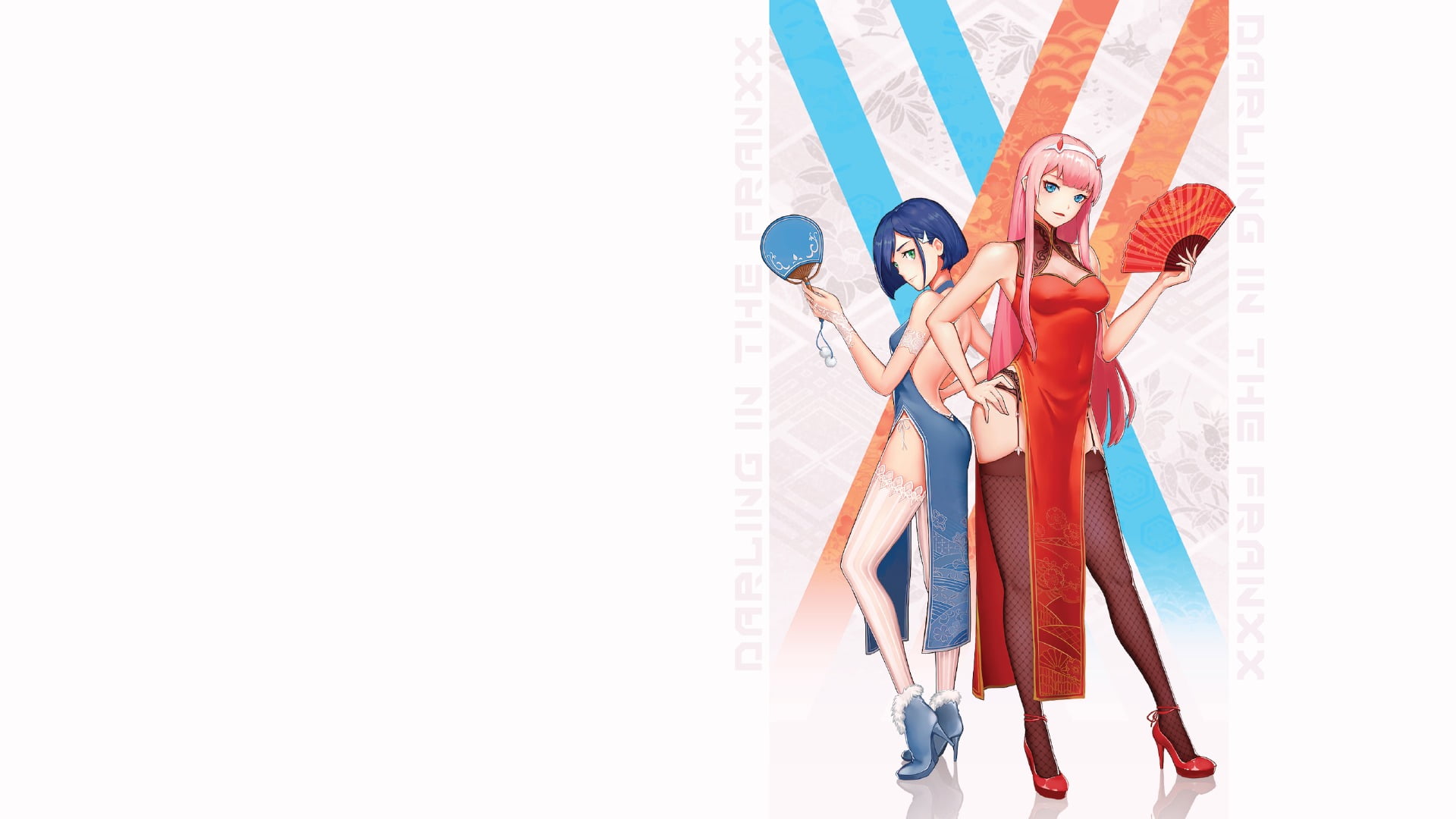 adult, people, white skin, multi colored, simple background, blue dress, red, choice, young adult, anime girls, women, young men, casual clothing, men, HD Wallpaper