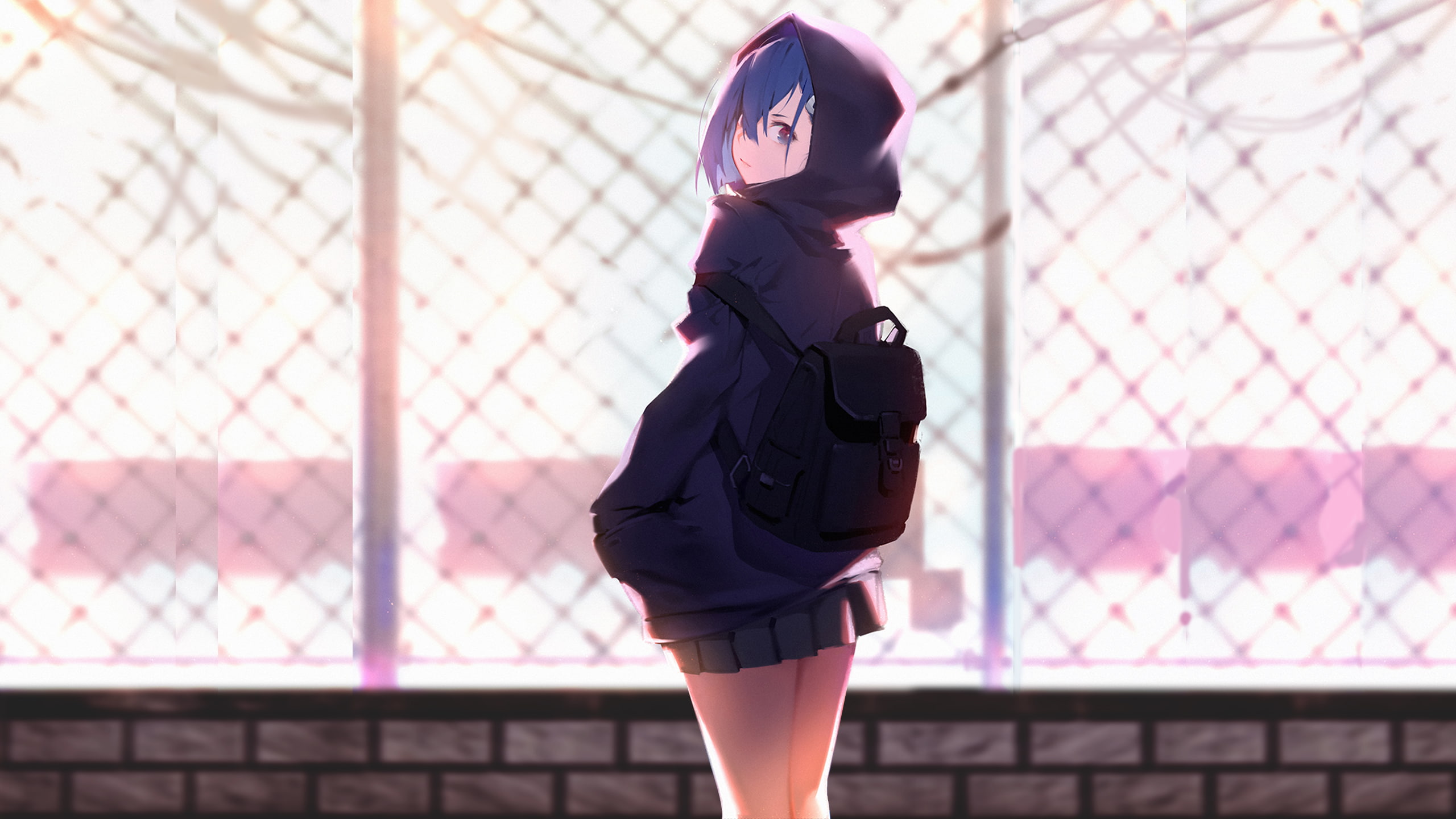 anime girls, Ichigo (Darling in the FranXX), 2K, anime, blue hair, Darling in the FranXX, HD Wallpaper