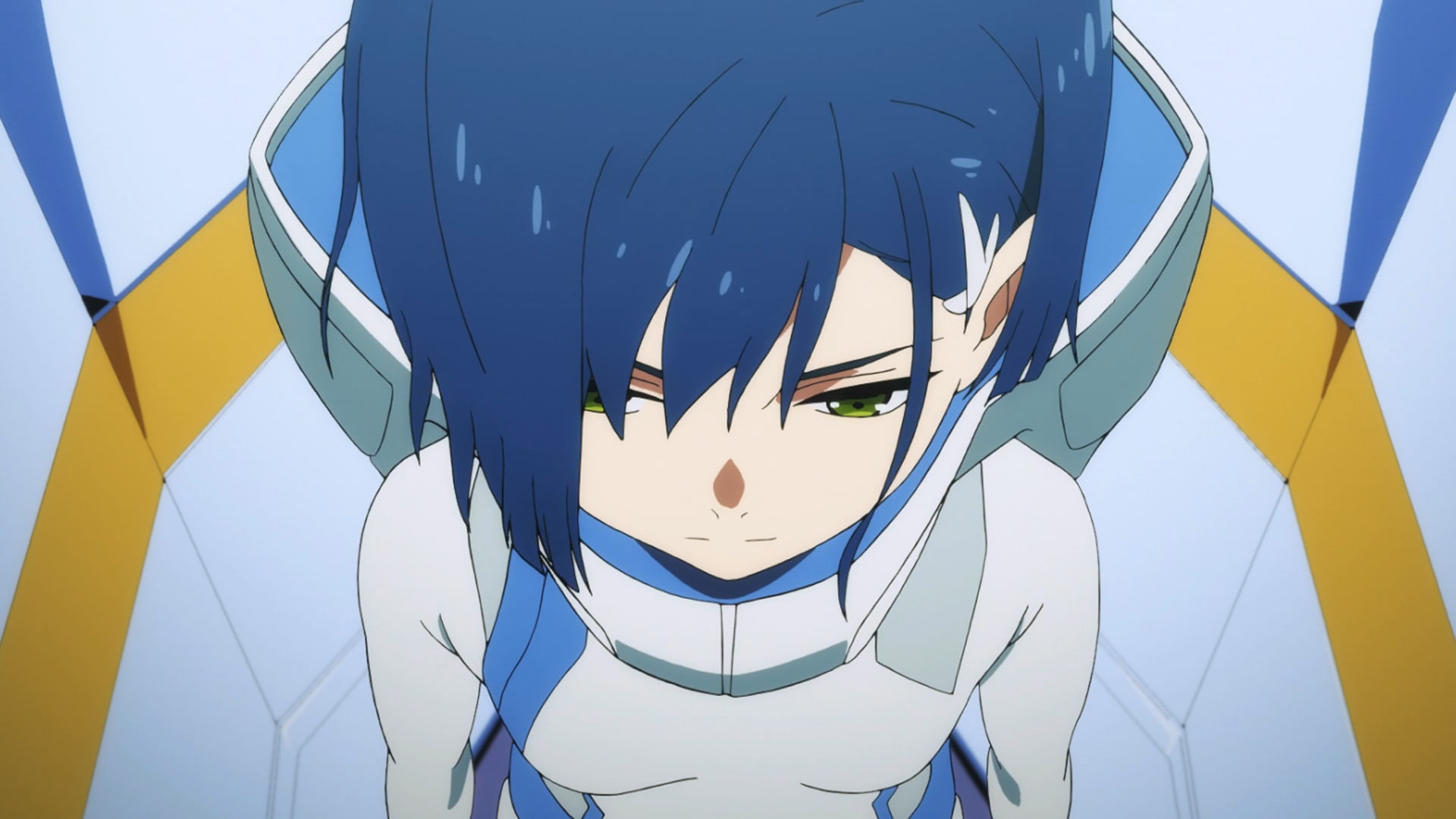 1080P, blue hair, creativity, anime, nature, blue, clear sky, close-up, building, day, built structure, no people, representation, architecture, sky, building exterior, HD Wallpaper
