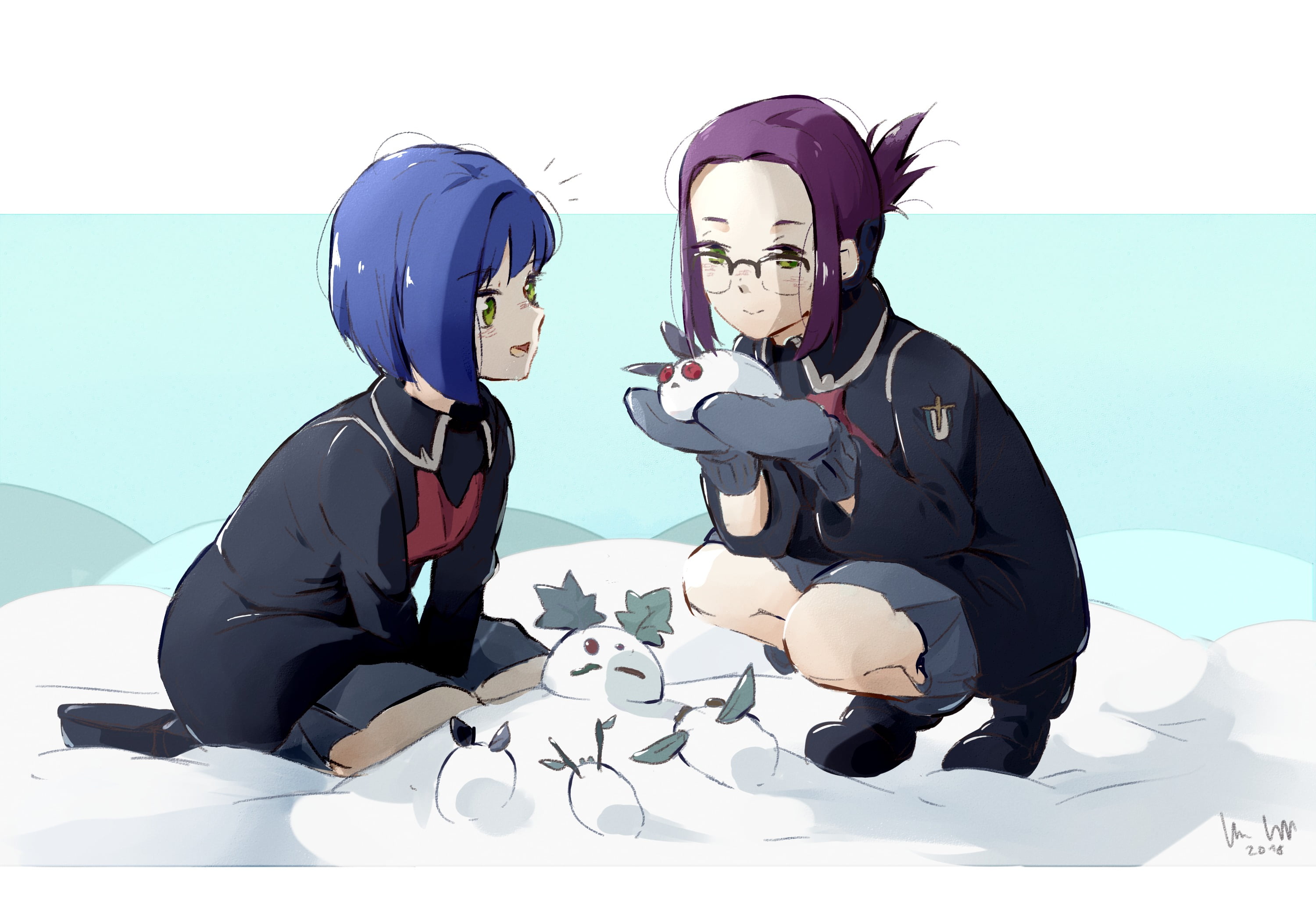 Code:196 (Ikuno), sitting, sunlight, anime girls, Darling in the FranXX, leisure activity, table, women, 2K, young women, portrait, nature, people, creativity, HD Wallpaper