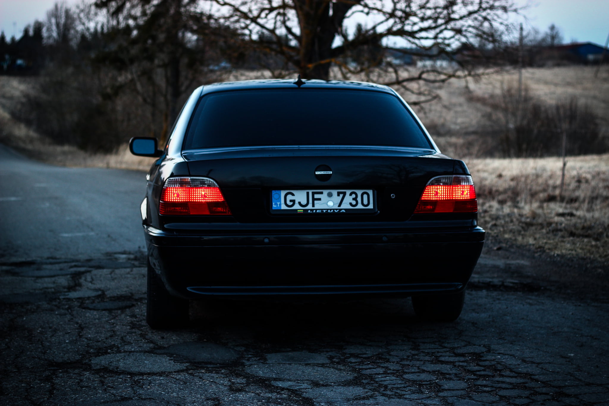 Boomer, western script, mode of transportation, bumer, street, bmw 740, traffic, text, seven, editorial, car, outdoors, wheel, 1080P, stationary, e38, HD Wallpaper