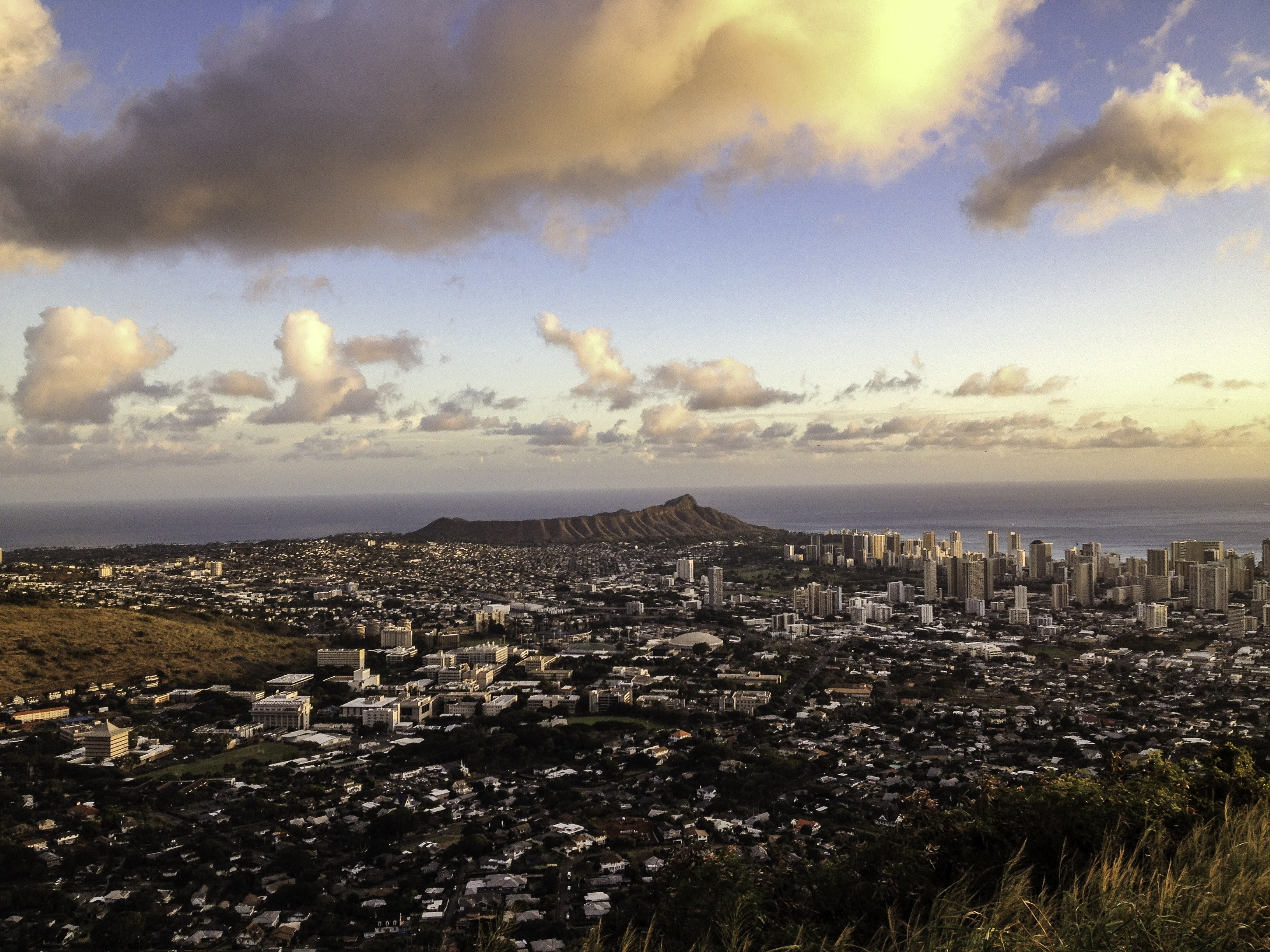 environment, travel destinations, office building exterior, horizon, architecture, travel Locations, no people, built Structure, Hawaii, photo, landscape, HD Wallpaper