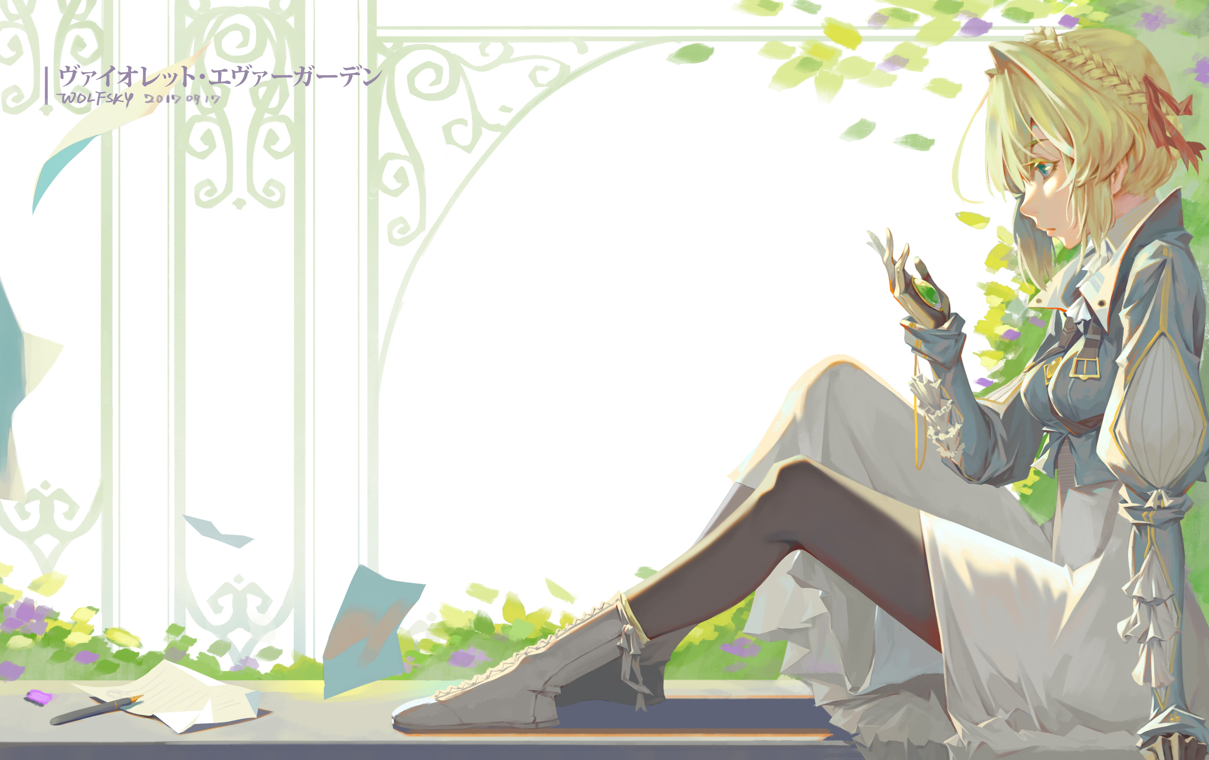 4K, anime girls, Violet Evergarden, Violet Evergarden (anime), HD Wallpaper