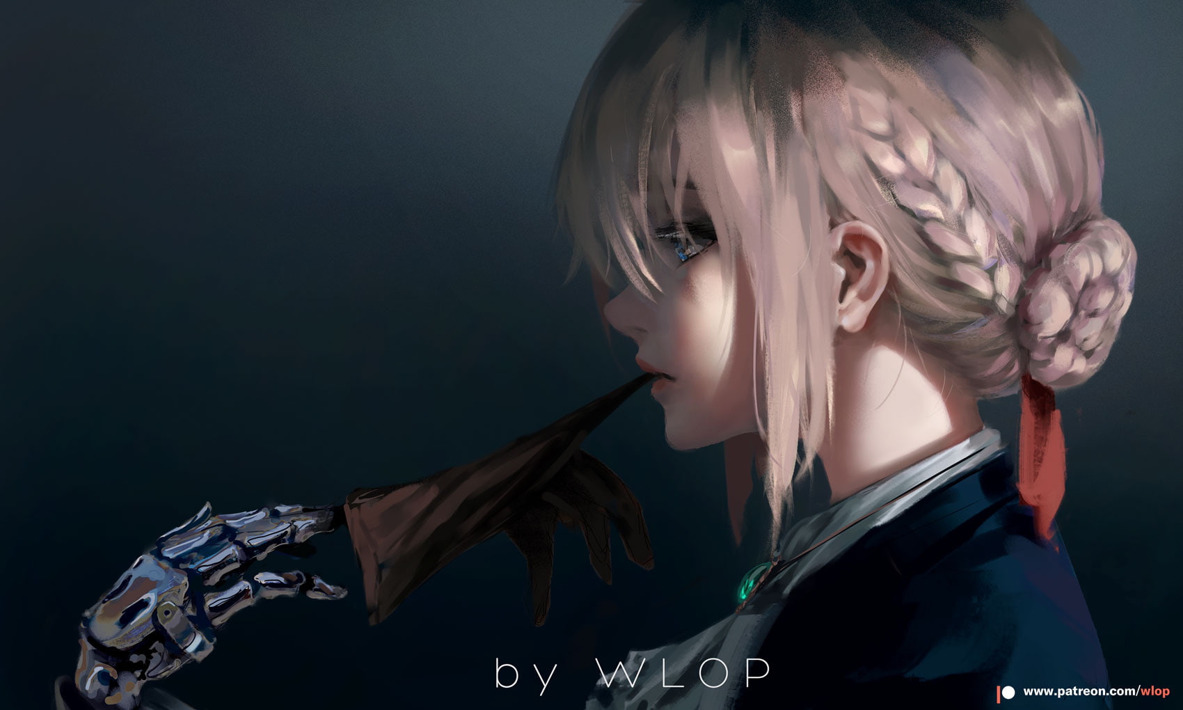blonde, 720P, Violet Evergarden, Violet Evergarden (anime), anime girls, WLOP, HD Wallpaper