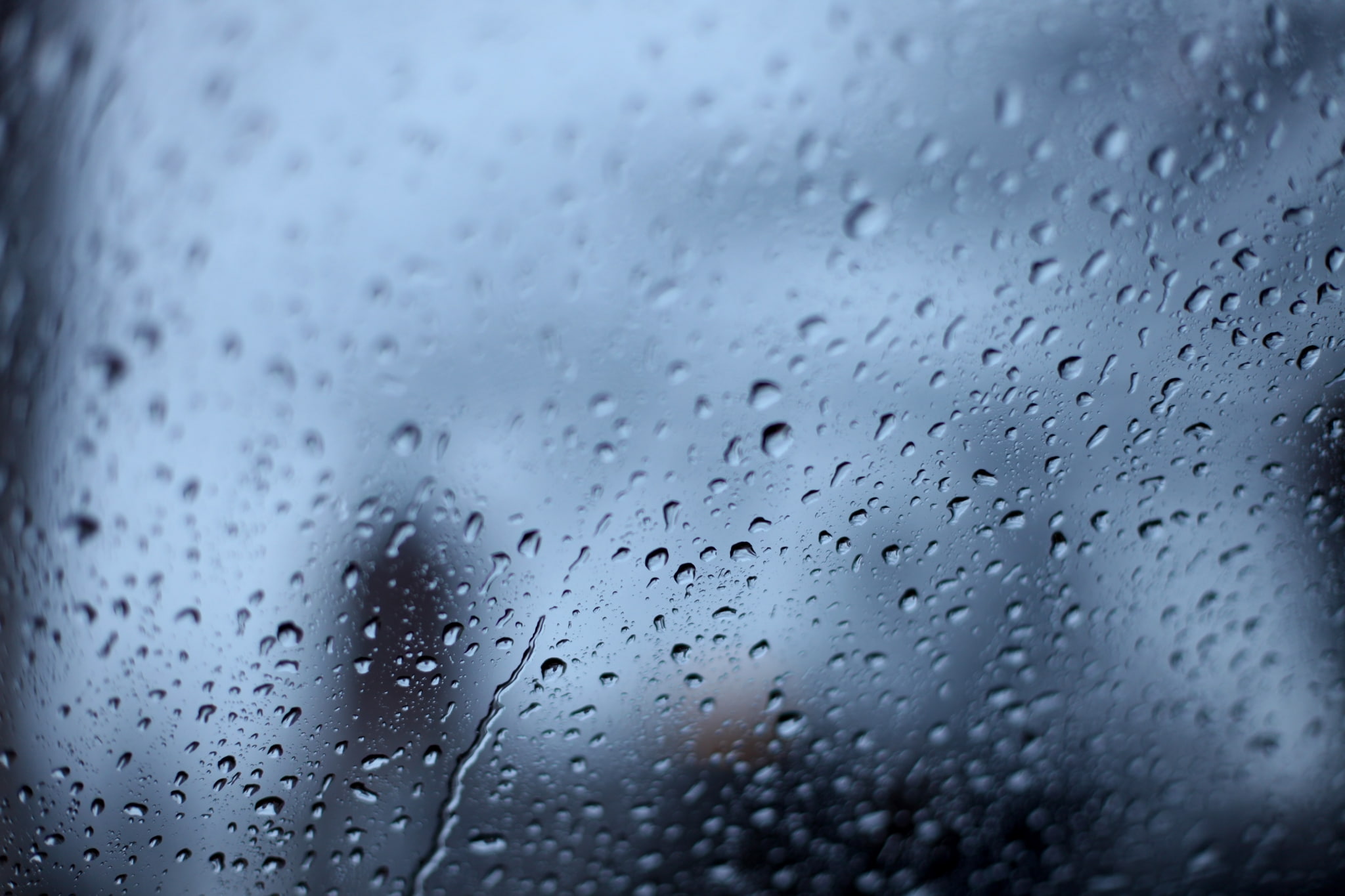 glass, water, nature, no people, rain, drop, raindrop, day, close-up, indoors, rainy season, transparent, glass - material, backgrounds, 1080P, cloud - sky, HD Wallpaper