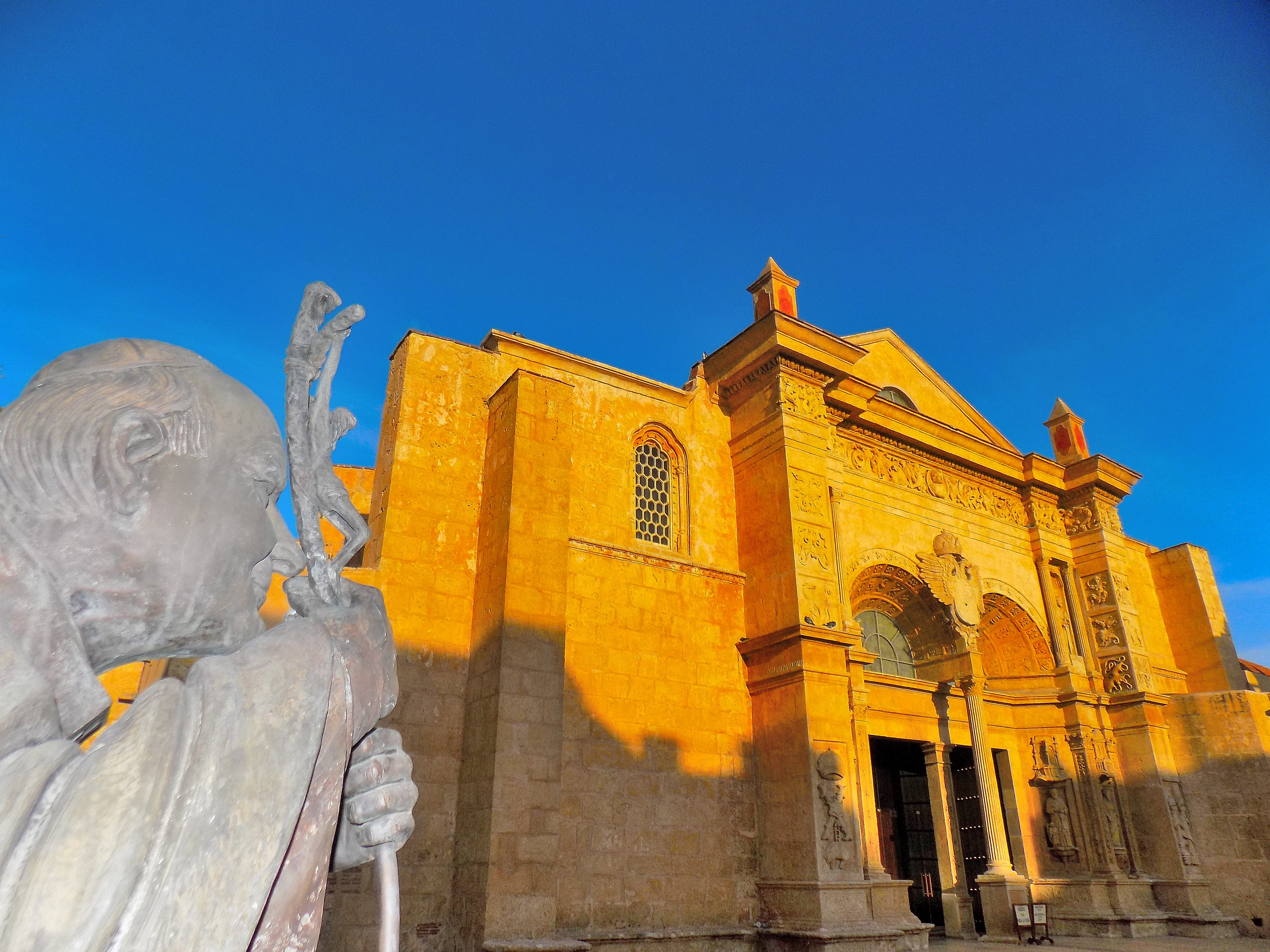 no people, outdoors, blue, travel destinations, christian, vault, basilica, ship, archaeology, clear sky, day, ancient civilization, human representation, HD Wallpaper