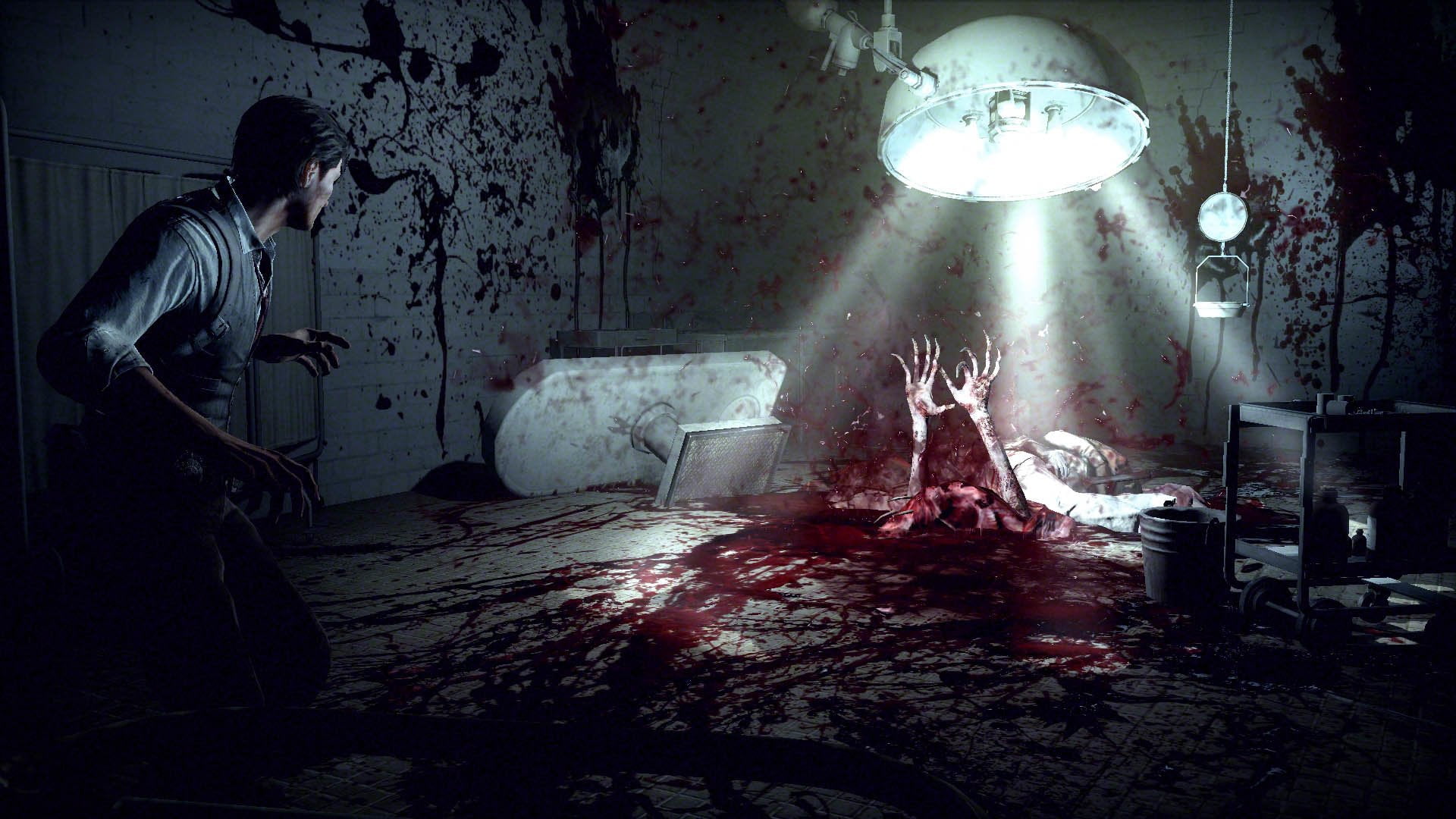 shock, 1080P, bizarre, one person, domestic room, emotion, adult, evil, fear, spooky, Video Game, The Evil Within, mystery, horror, dark, blood, architecture, HD Wallpaper