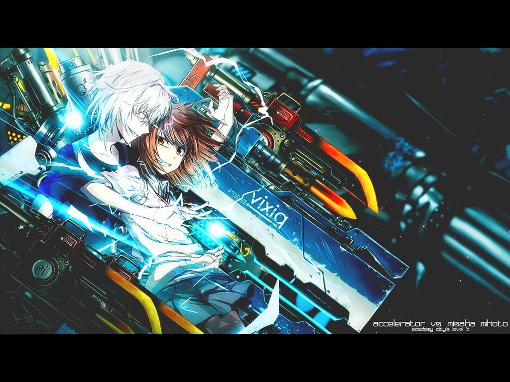 metal, anime girls, shiny, still life, auto post production filter, Misaka Mikoto, To Aru Kagaku no Railgun, arts culture and entertainment, anime boys, HD Wallpaper