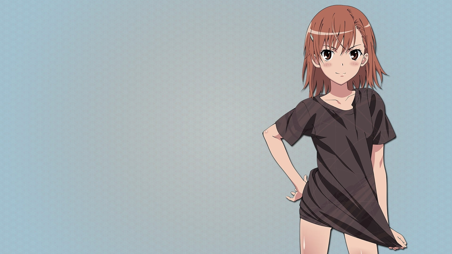 woman, one person, illustration, brown, costume, To Aru Kagaku no Railgun, three quarter length, 1080P, obscured face, studio shot, simple background, HD Wallpaper