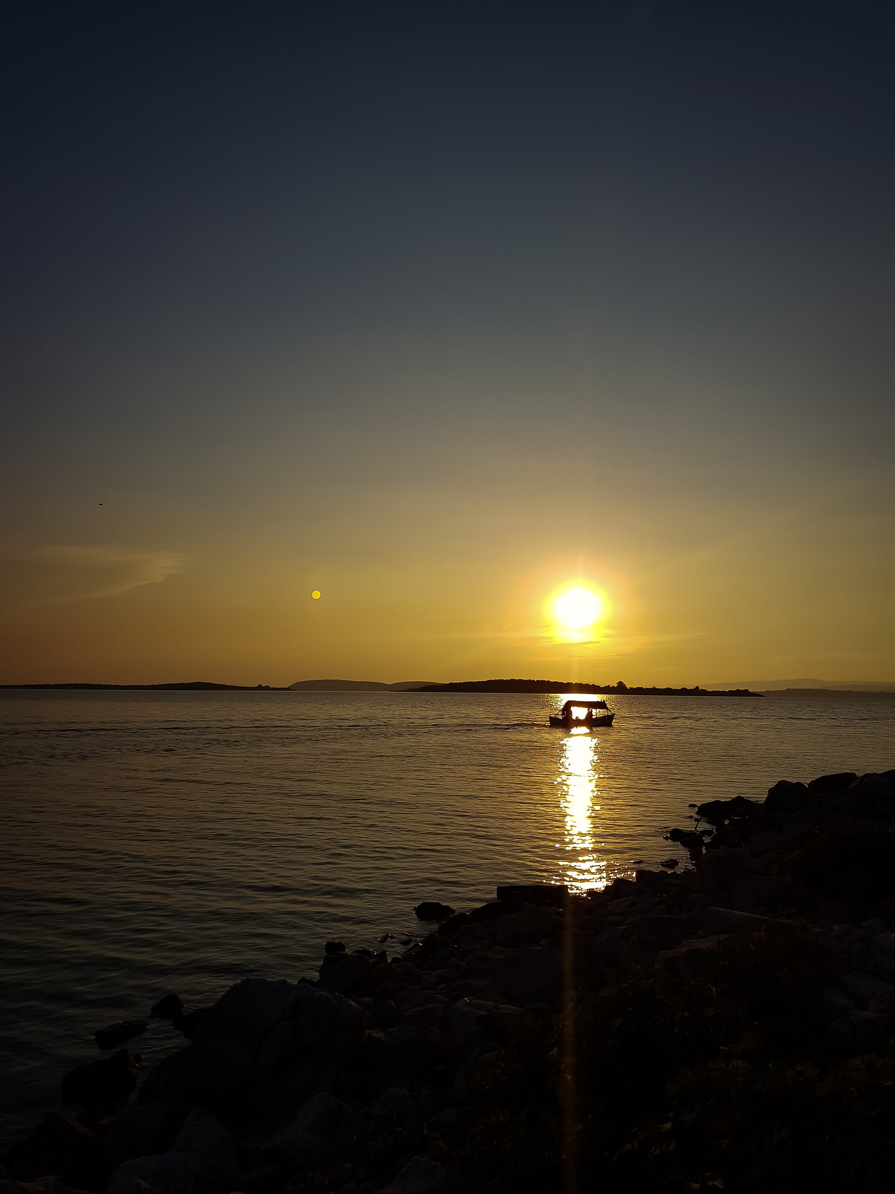 4K, environmental, gölyazı, rock, horizon over water, sunset, turkey, beauty in nature, sea, idyllic, tranquility, sun, tranquil scene, outdoors, beach, Phone HD Wallpaper