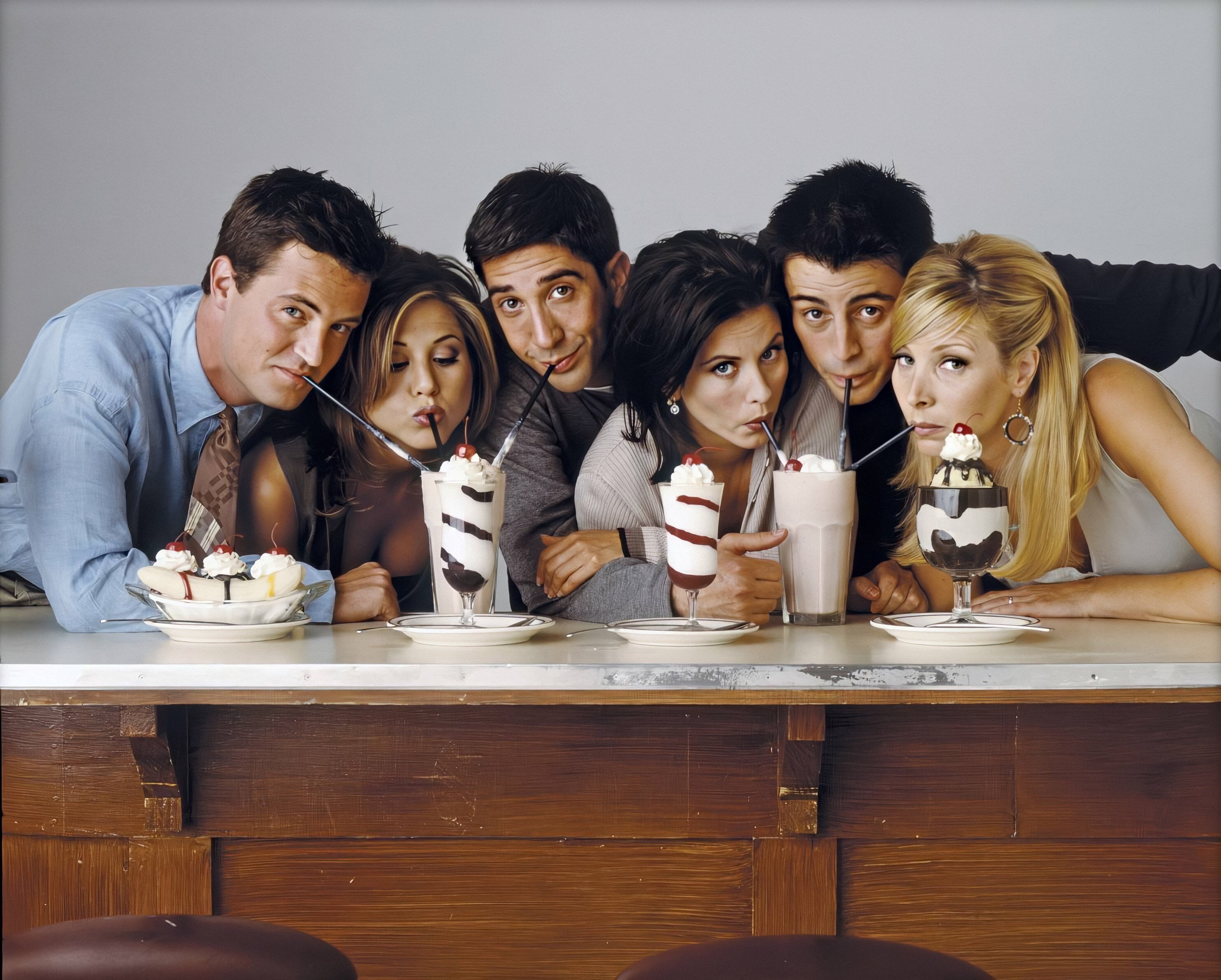 Courteney Cox, Jennifer Aniston, F.R.I.E.N.D.S, Matt LeBlanc, 2K, Matthew Perry, Lisa Diane Kudrow, David Schwimmer, HD Wallpaper