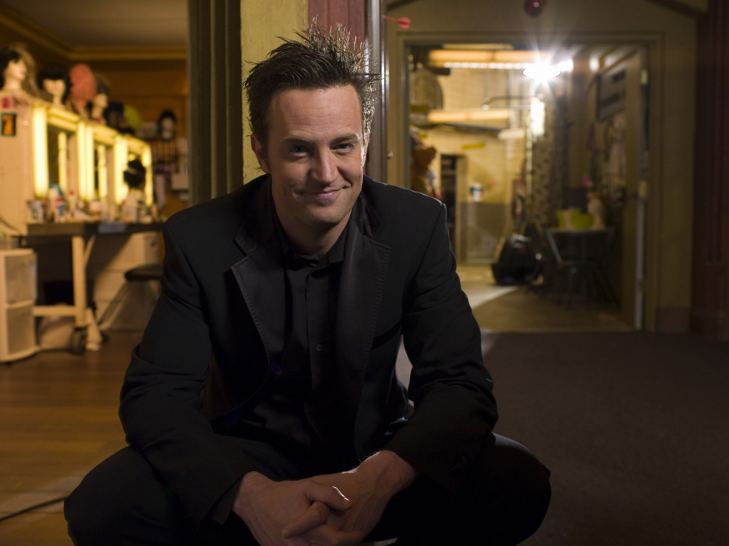 1080P, perry, actor, smile, matthew, HD Wallpaper