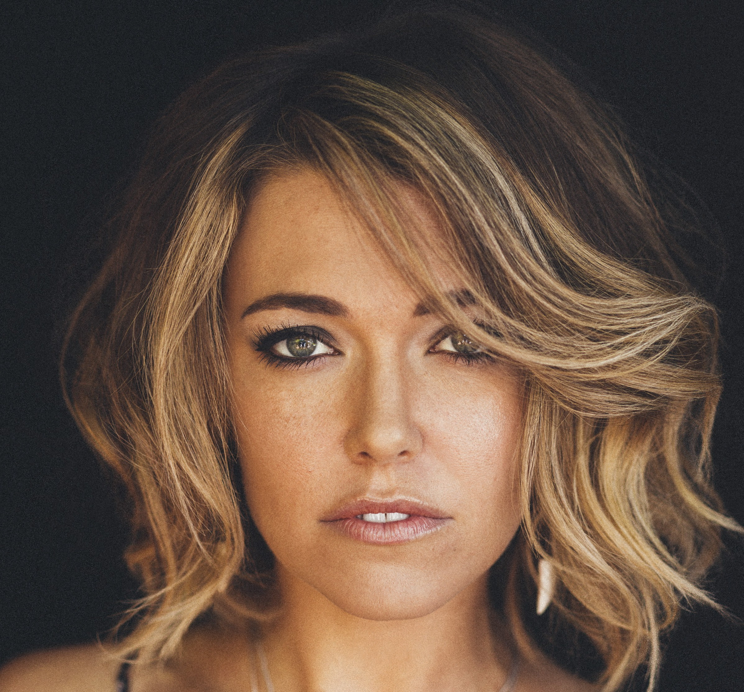 green eyes, Rachel Platten, pink lipstick, 1080P, singer, blonde, HD Wallpaper
